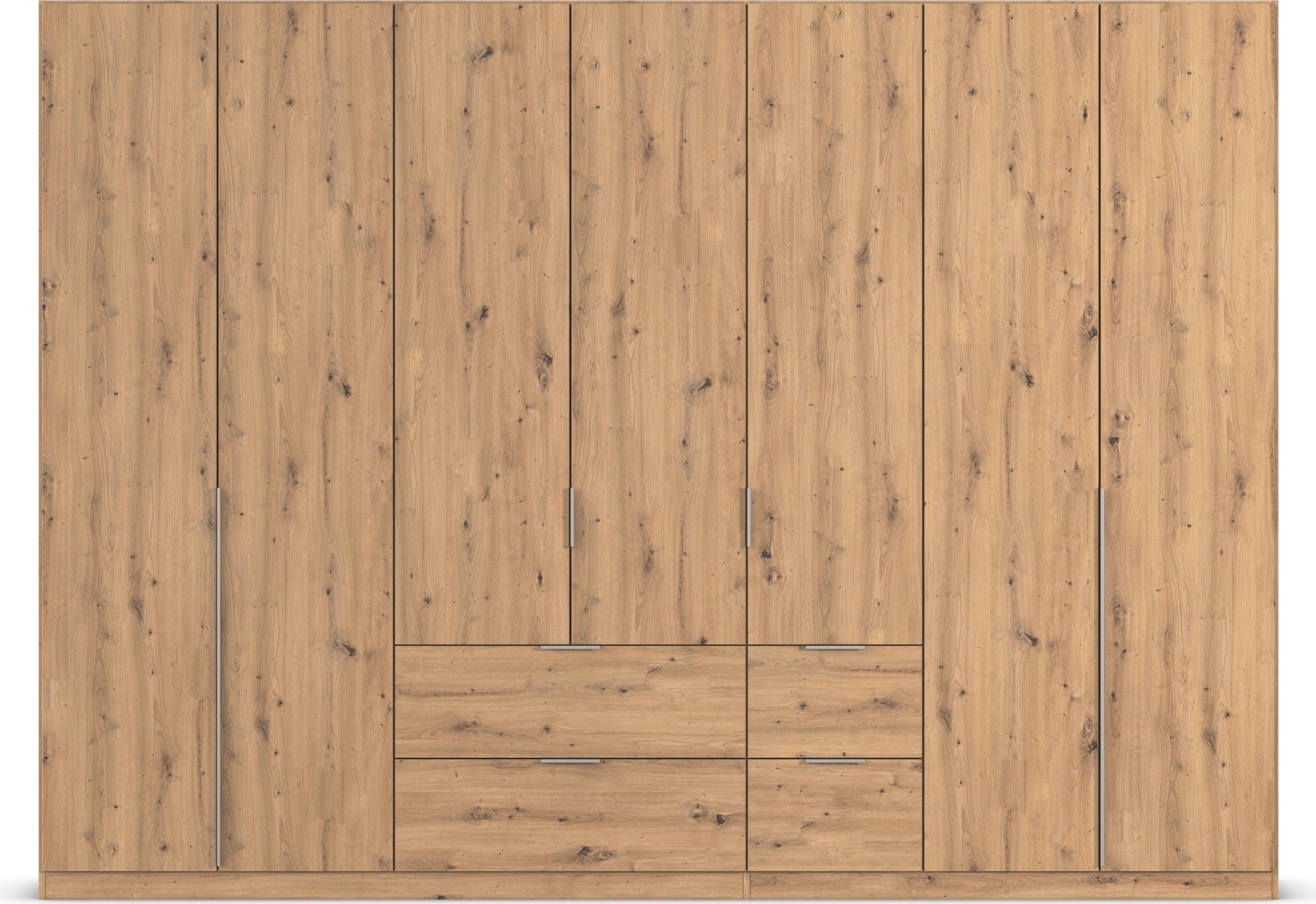 rauch Drehtürenschrank »Kleiderschrank Schrank Garderobe AGORDO mit Dekor- oder Hochglanzfront«, (in zwei Griff-Farben mit Dekor- oder Hochglanzfront), mit Außenschubkästen, in 6 Breiten und 2 Höhen MADE IN GERMANY