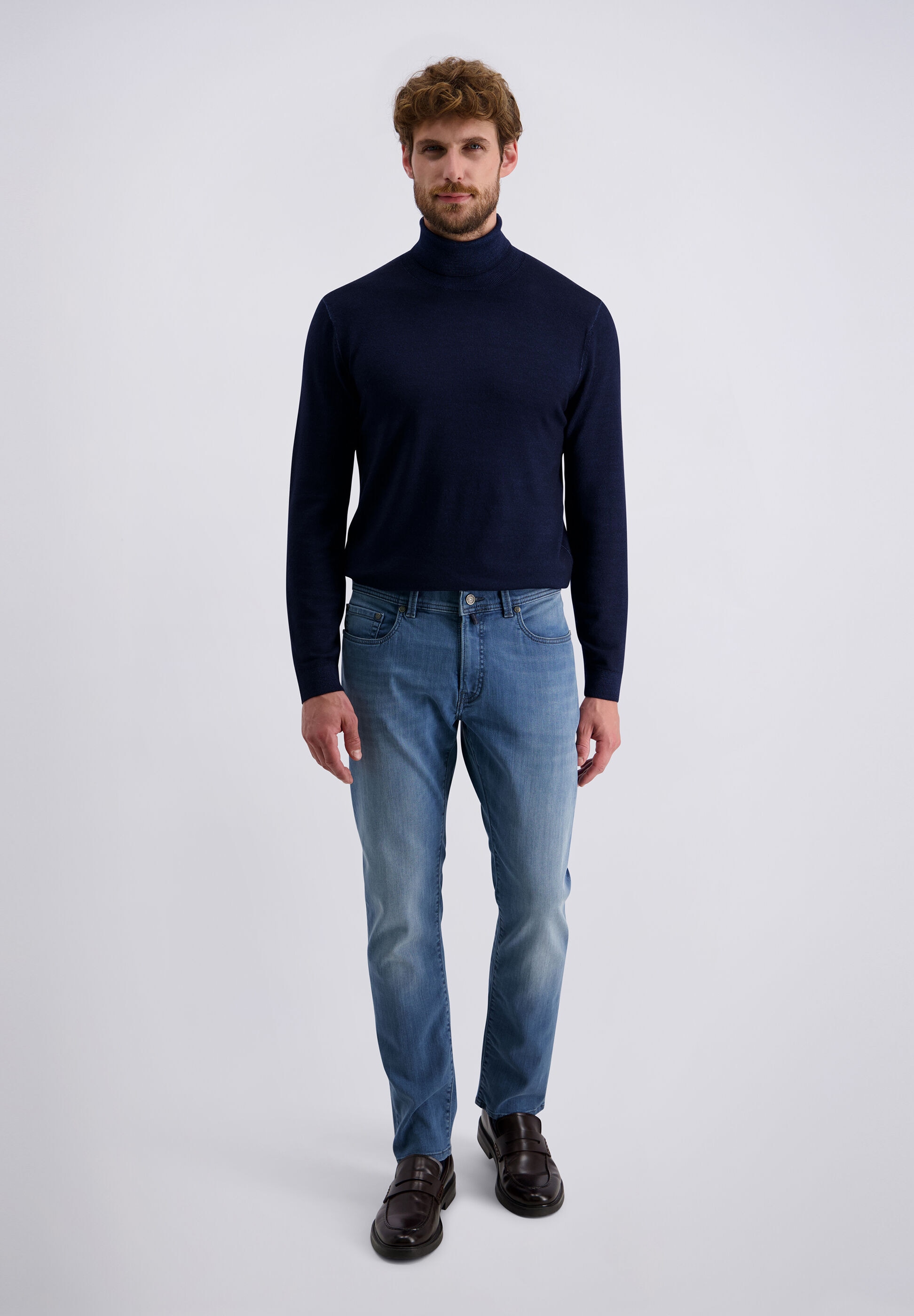 Pierre Cardin Tapered-fit-Jeans »Lyon« im Stone-Washed-Look
