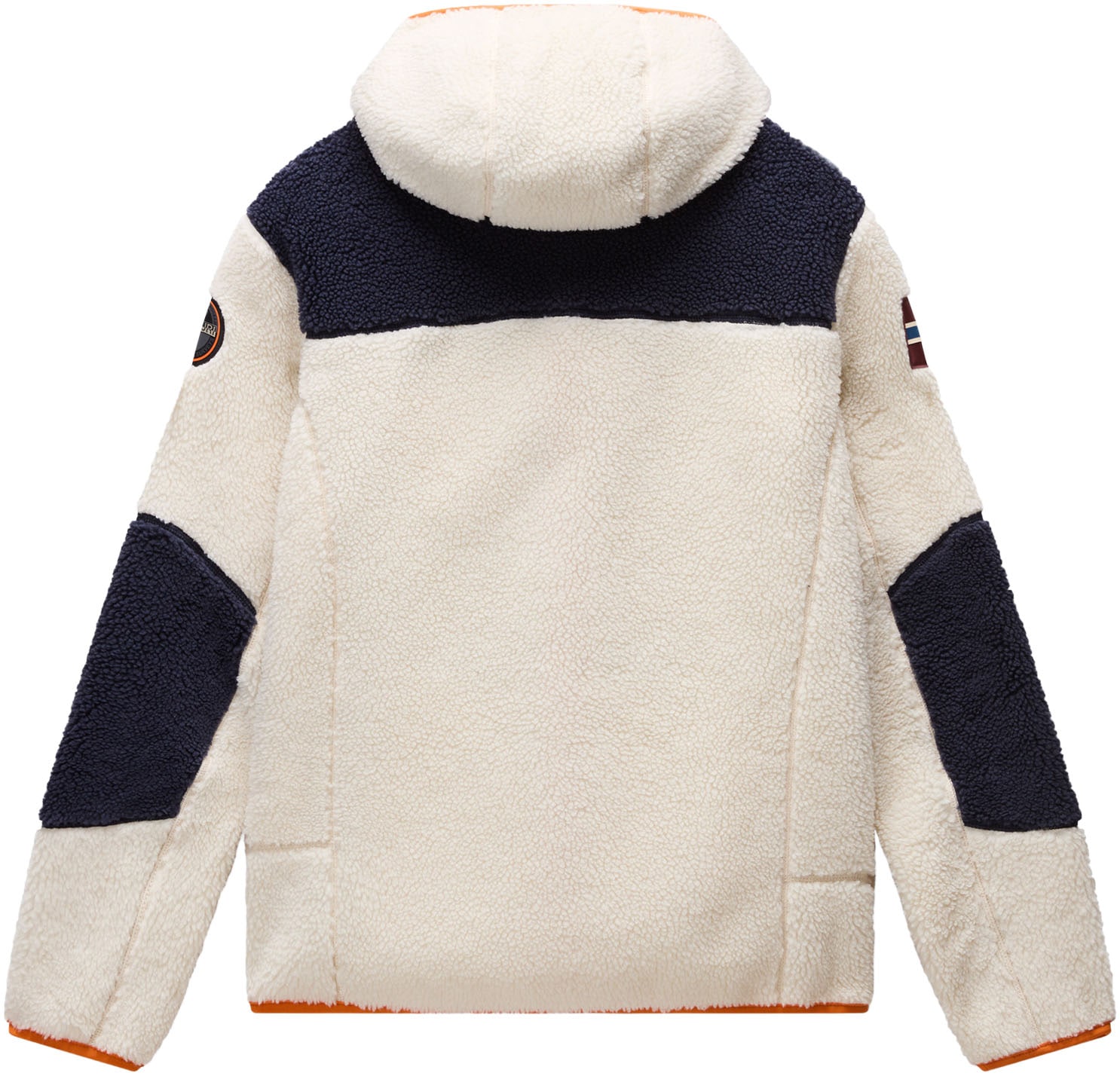 Napapijri Plüschjacke »YUPIK«, mit Kapuze, mit kontrastfarbenen Details