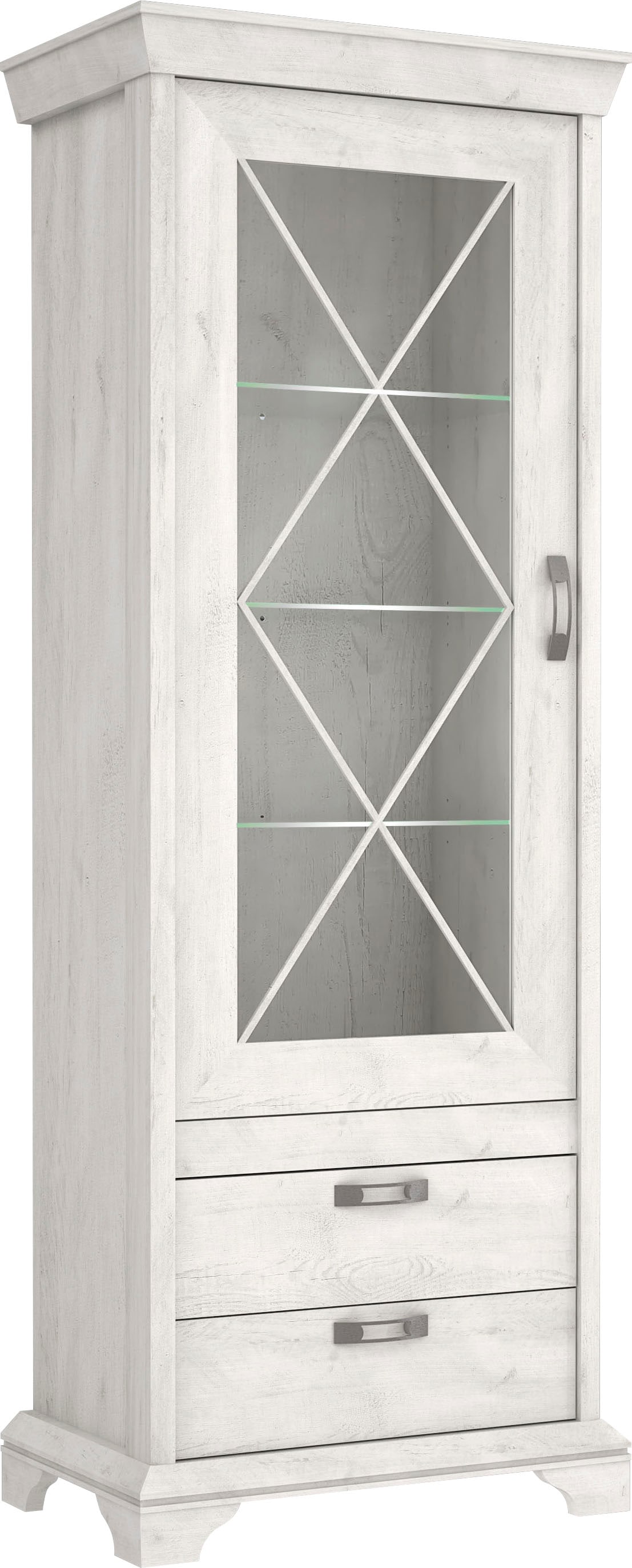 FORTE Vitrine »Kashmir«, Breite 78 cm, inkl. LED Beleuchtung