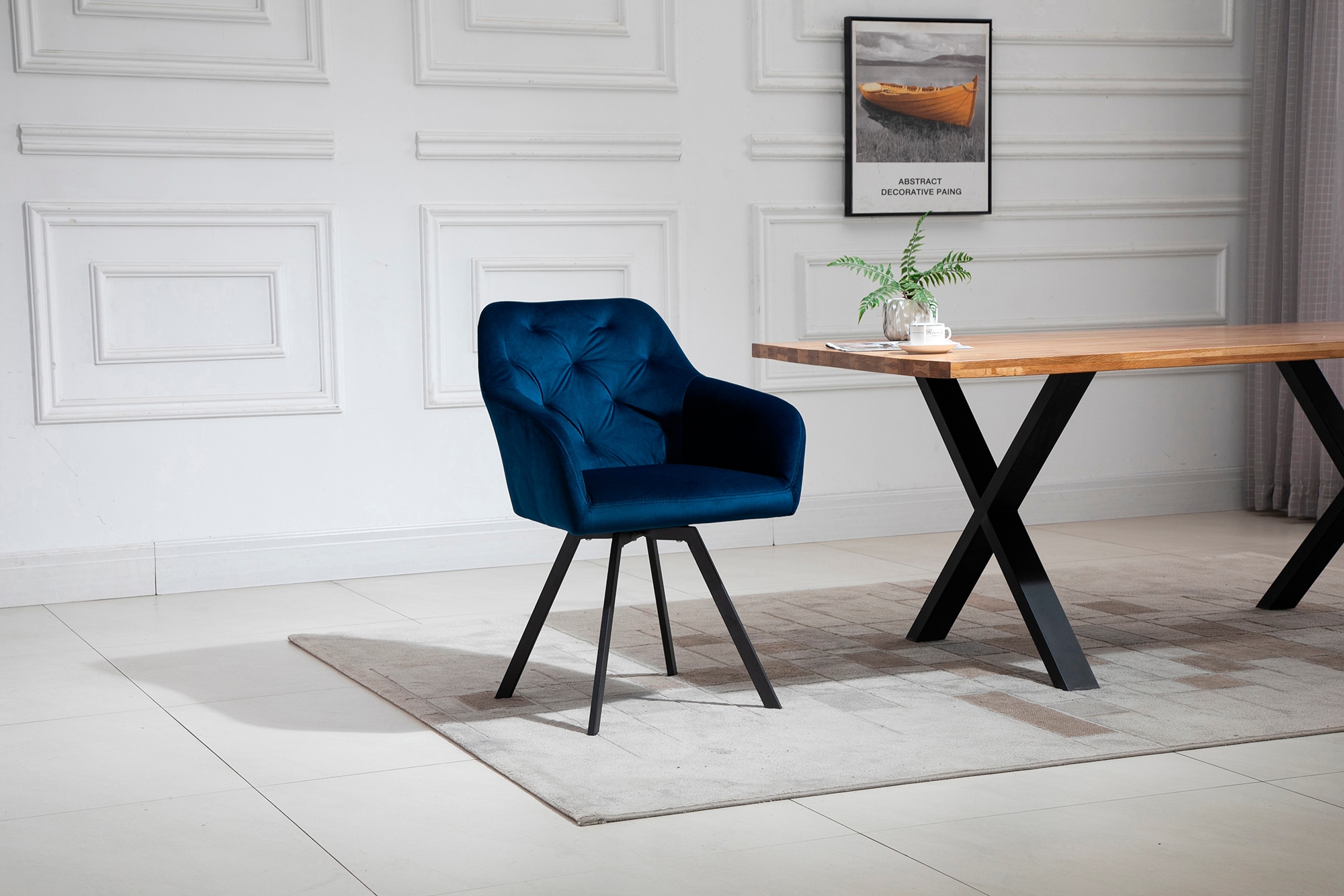 SalesFever Armlehnstuhl, 1 St., Sitzfläche 360° kaufen unter der Drehplatte online Samt