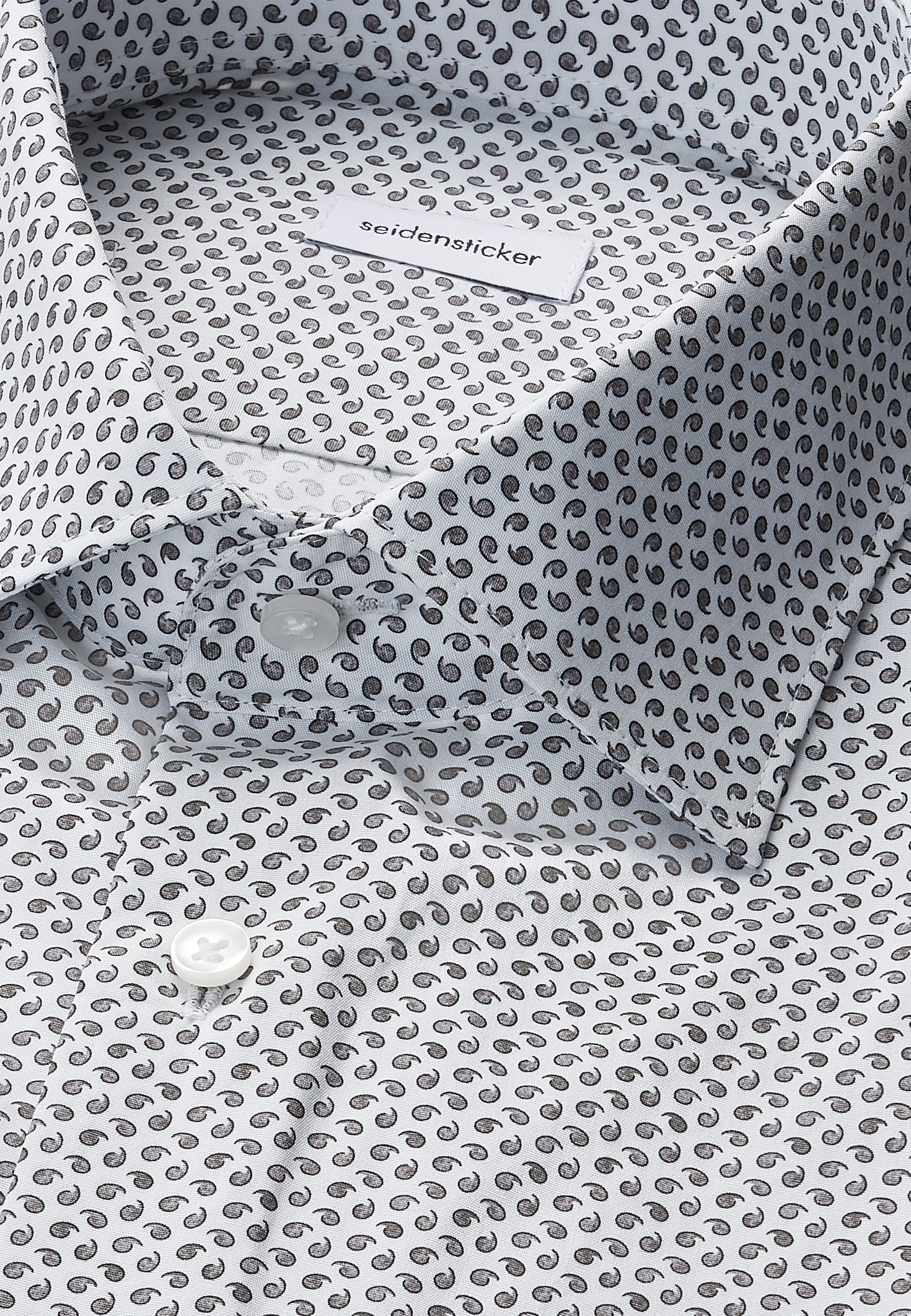 seidensticker Businesshemd »Schwarze Rose« Slim 1/1 Kentkragen Druck