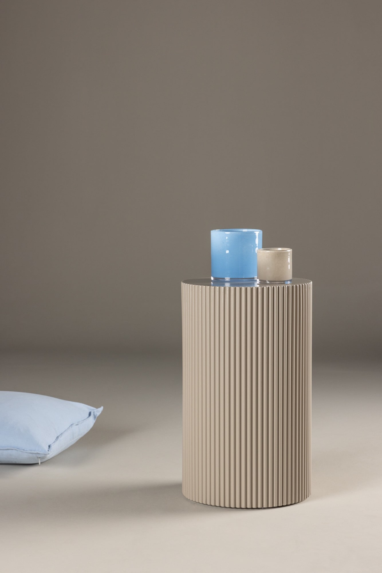 Venture Home Beistelltisch »Lenox, runder Beistelltisch, gerillte Optik, Ø 31 cm« Ablagetisch, MDF, strukturierte Seiten, kompakt, dekorativ