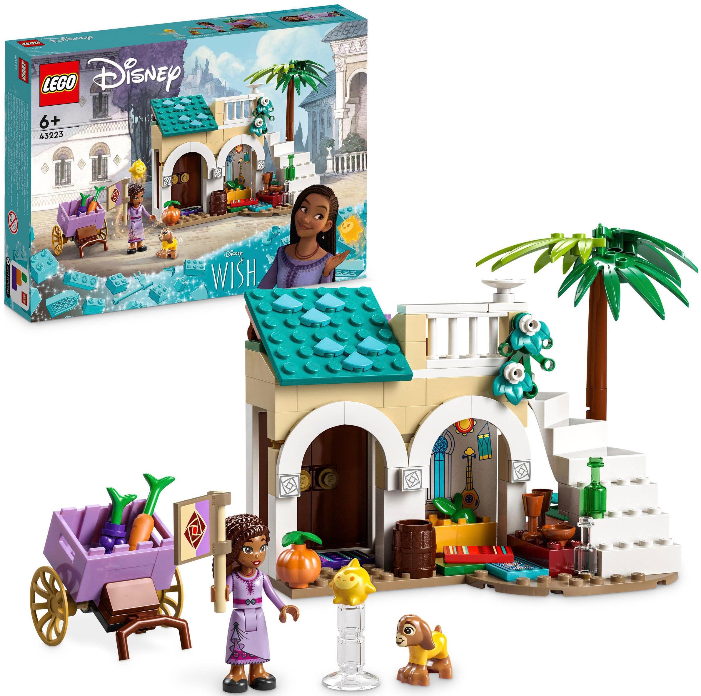 Konstruktionsspielsteine »Asha in der Stadt Rosas (43223), LEGO® Disney«, (154 St.),...