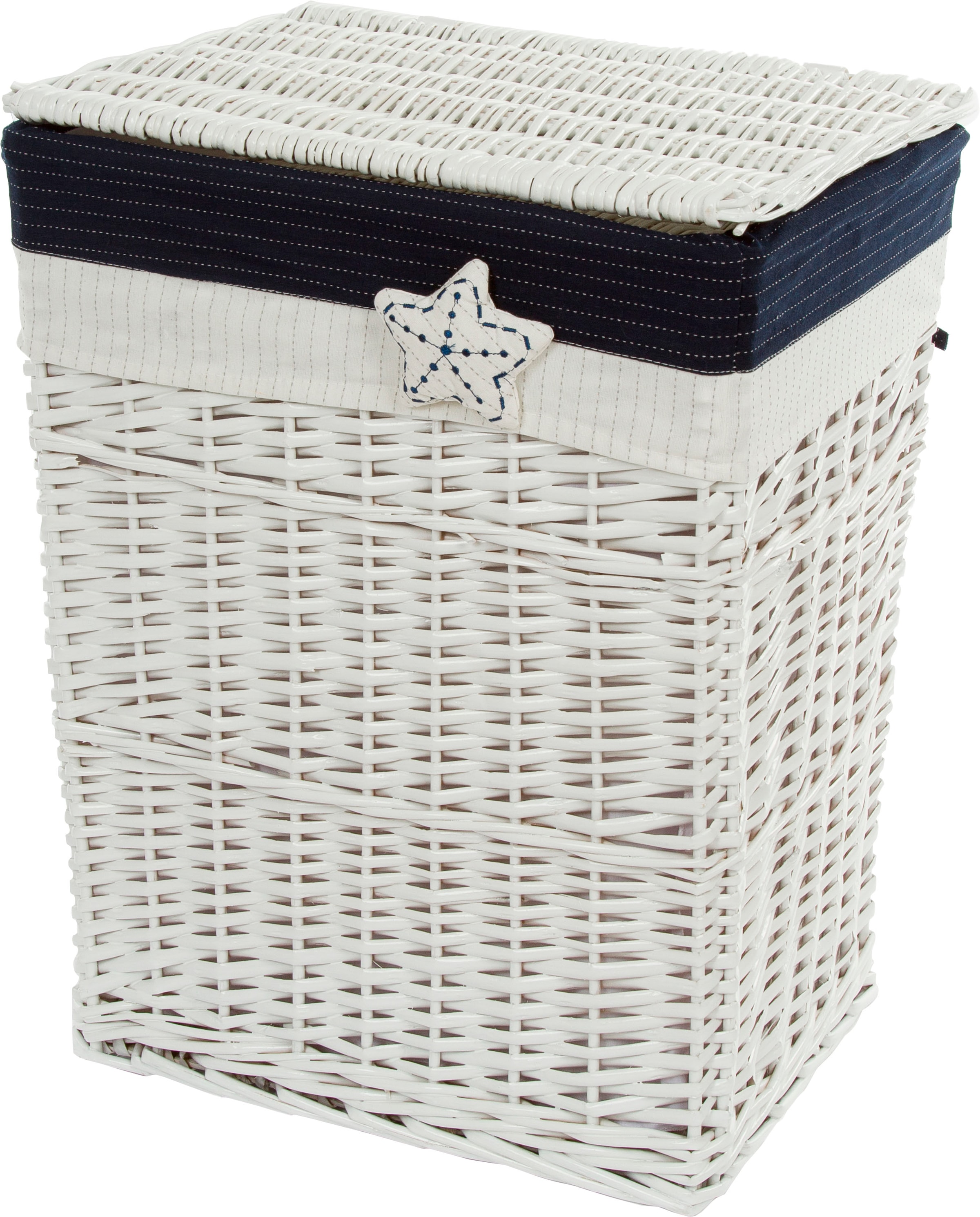Home affaire Dekokorb »Karolina«, (Set, 5 St.), mit maritimer Seestern-Dekoration
