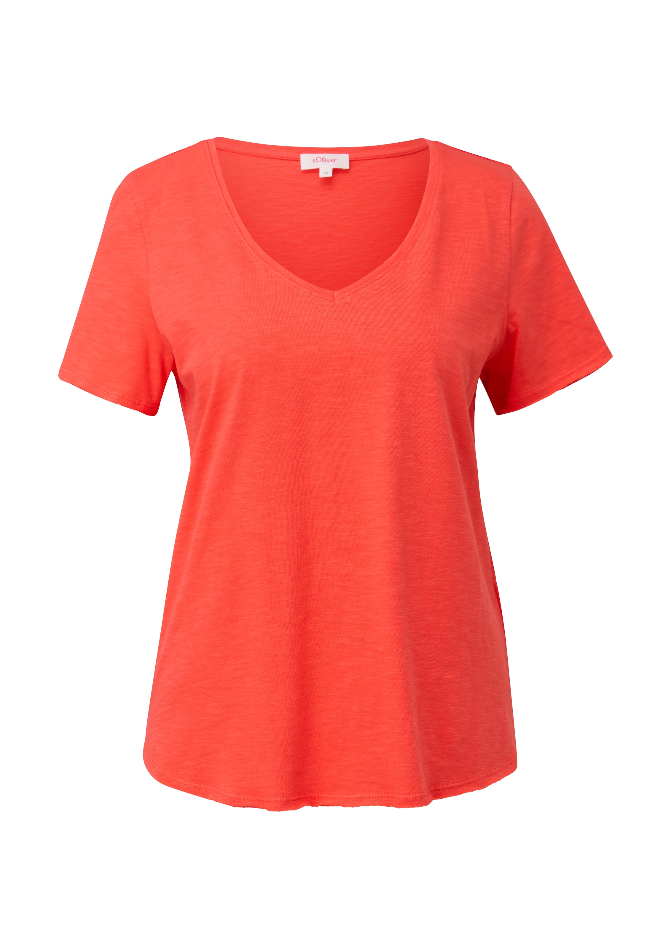 s.Oliver T-Shirt, in Slub-Yarn-Optik