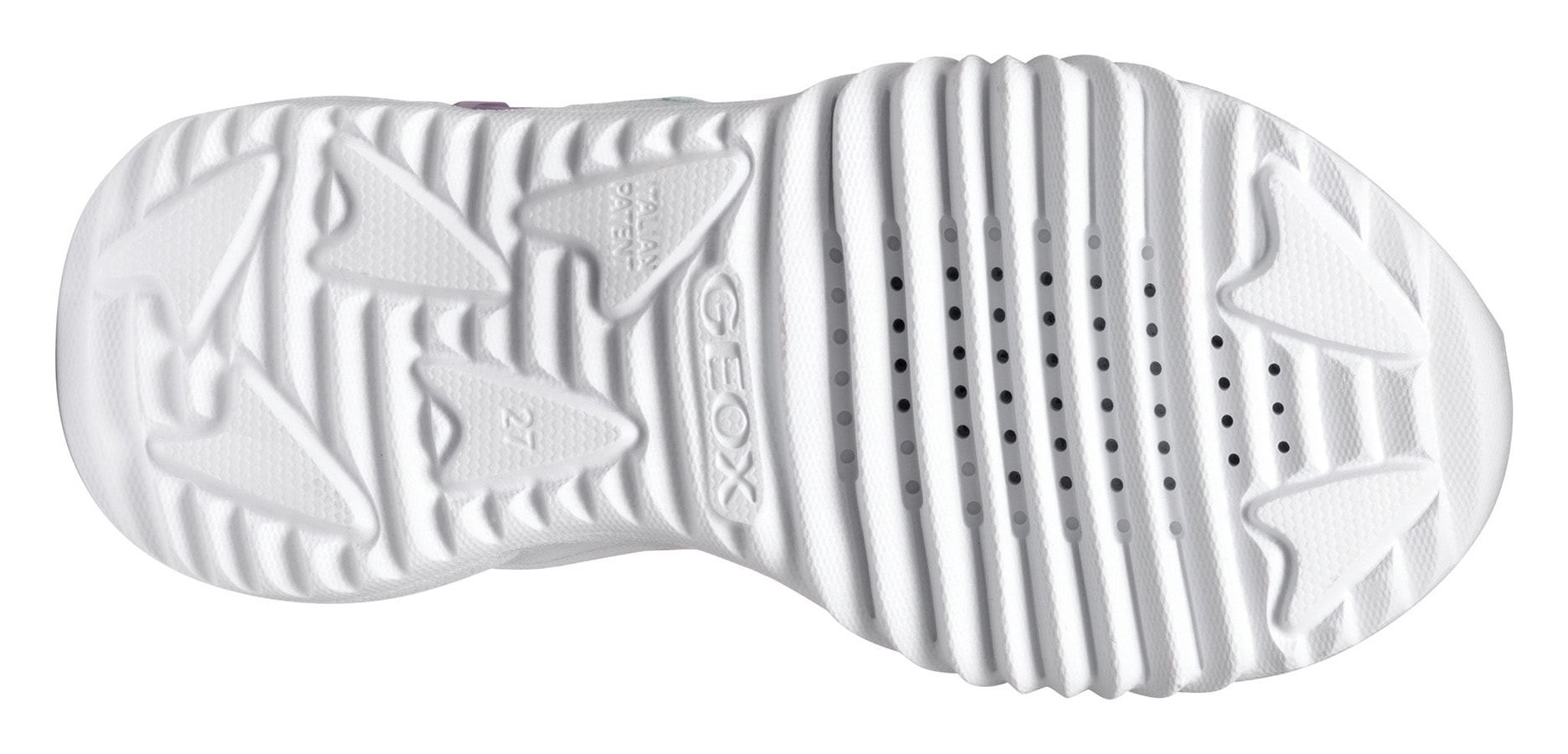Geox Sneaker »J ASSISTER GIRL Blinkschuh«, Halbschuh, Klettschuh mit Textilfutter