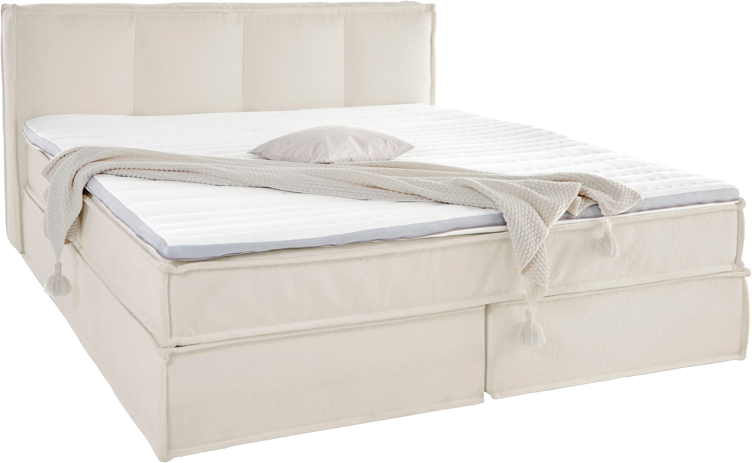 LeGer Home by Lena Gercke »Addyson« Härtegrade H2, H3 und H4 wählbar,  Boxspringbett inkl. Topper, 2 Matratzen