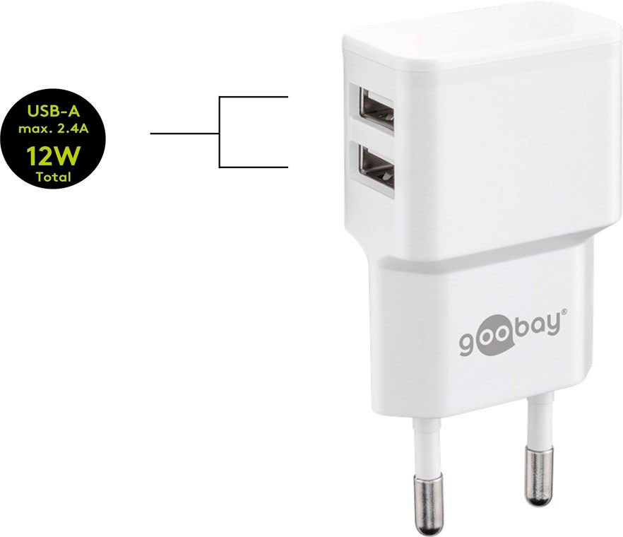 Goobay Smartphone-Ladegerät »USB-C™ Dual Ladeset«, (2 St.)
