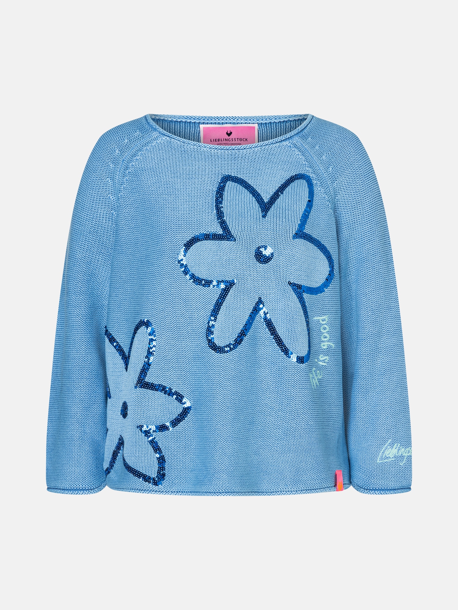Lieblingsstück Strickpullover »AuriL« mit Pailleten, bestickt