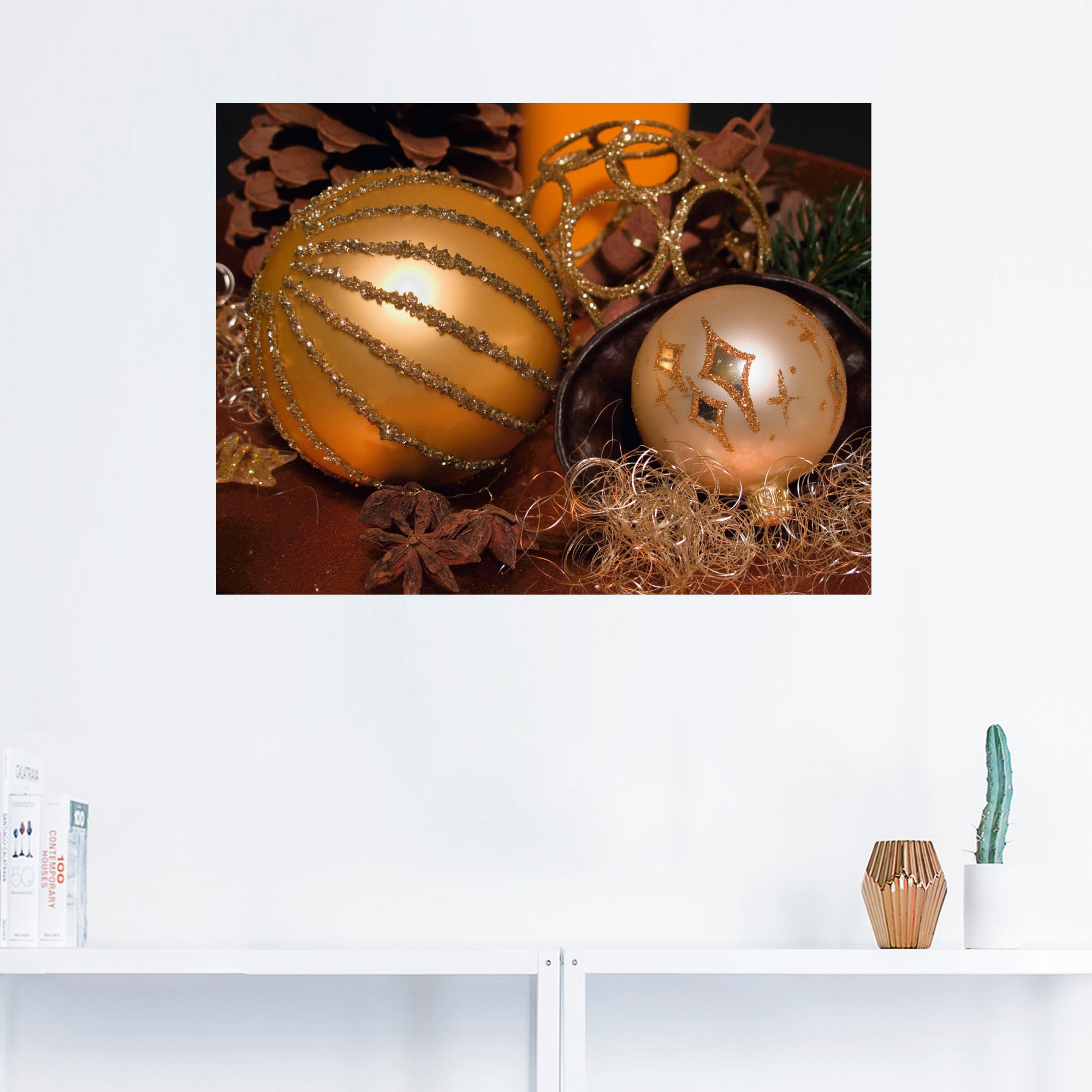 Artland Wandbild »Weihnachtsgesteck«, Weihnachten, (1 St.), als Poster, Wandaufkleber in verschied. Größen