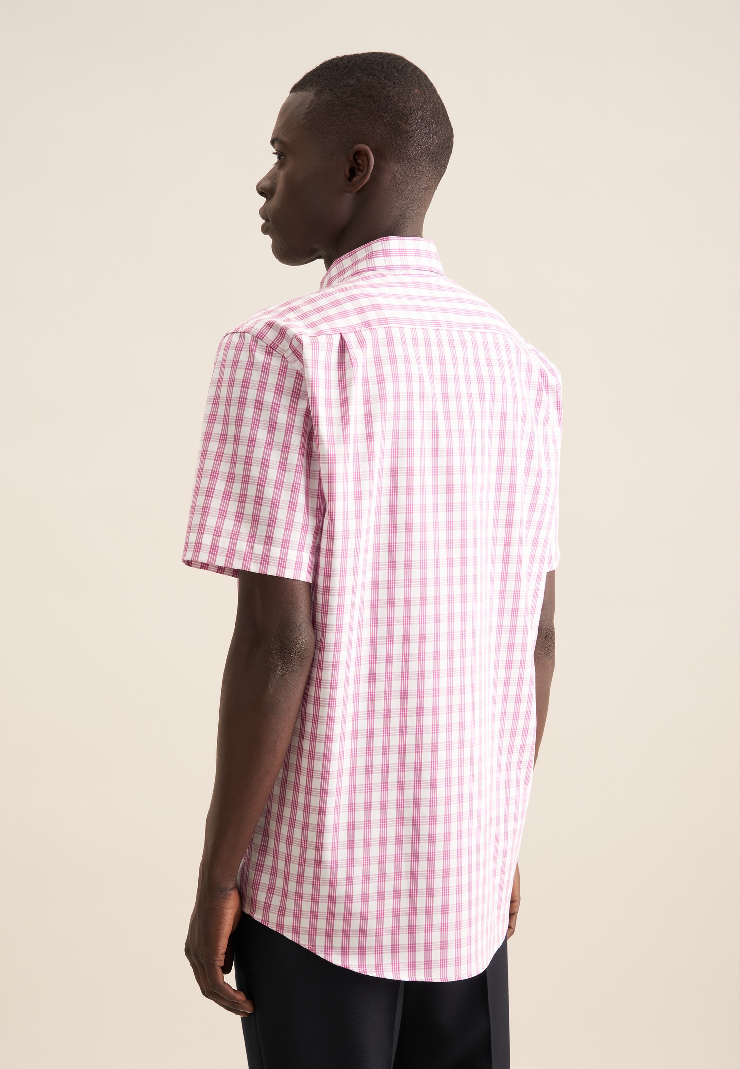 seidensticker Businesshemd »Regular«, Regular 1/2 Button-Down-Kragen Karo