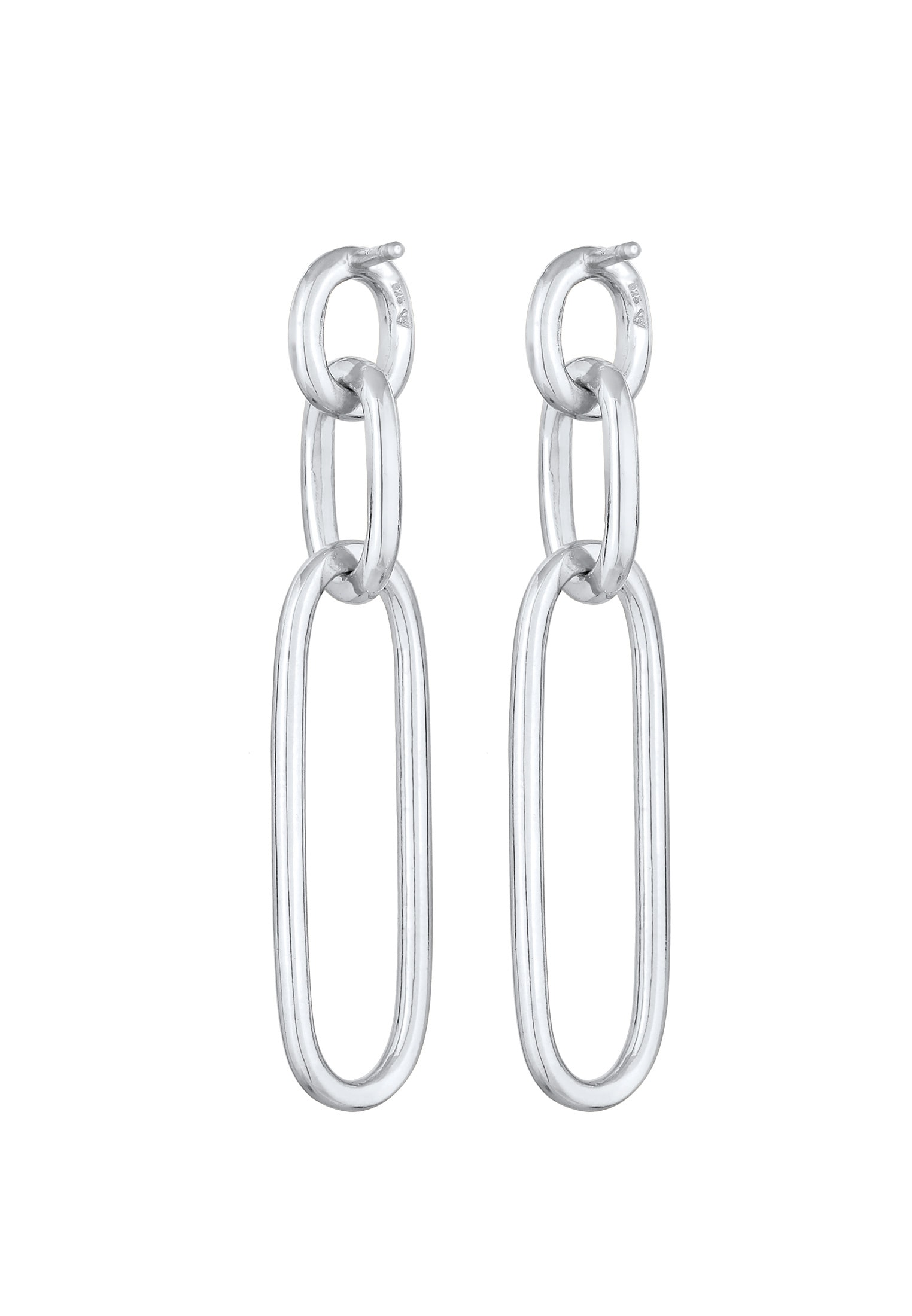 Elli Paar Ohrstecker »Ohrringe Glieder Basic Hänger Blogger 925 Silber«