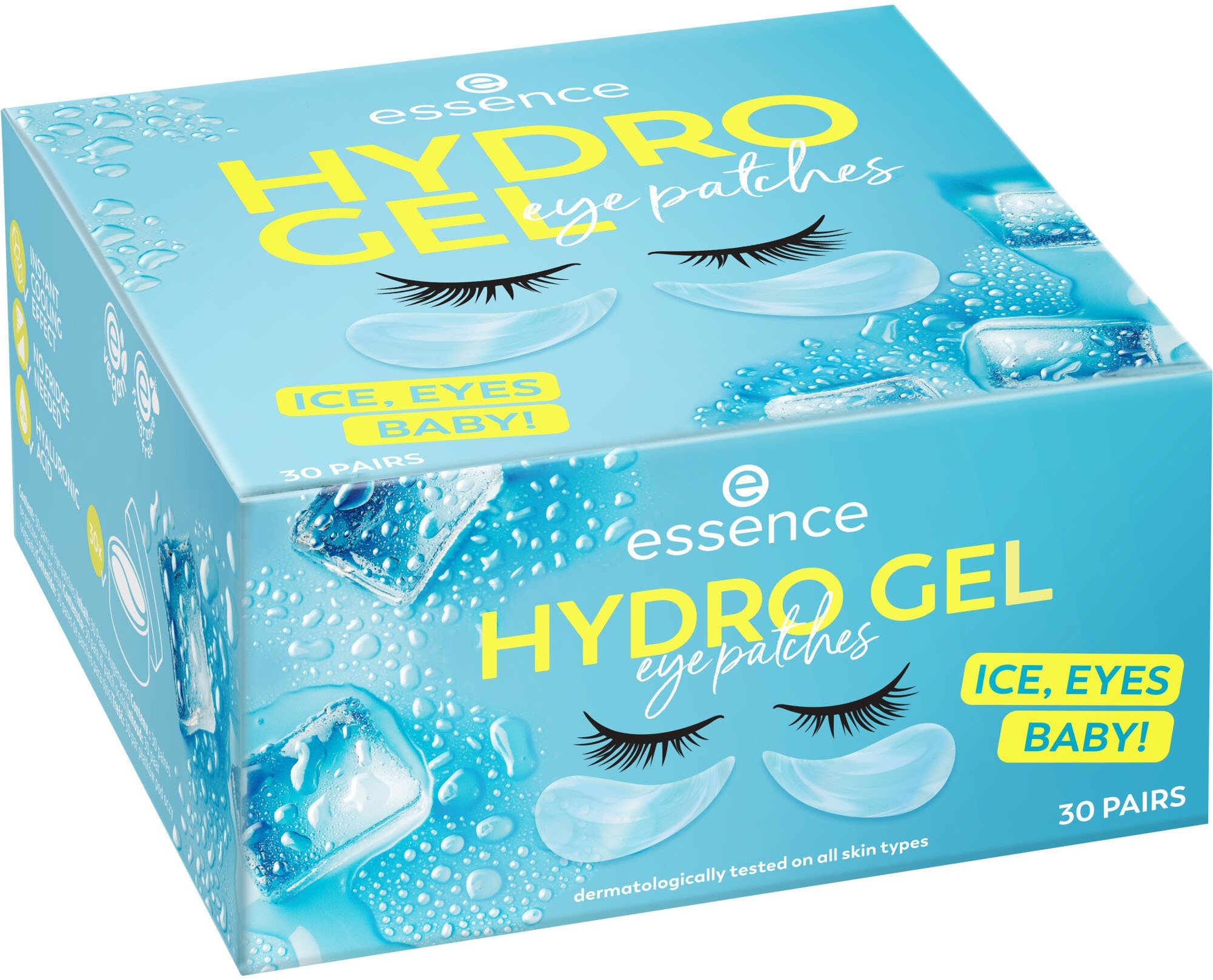 Essence Augenpflege-Set »HYDRO GEL eye patches ICE, EYES, baby! 30 Pairs«