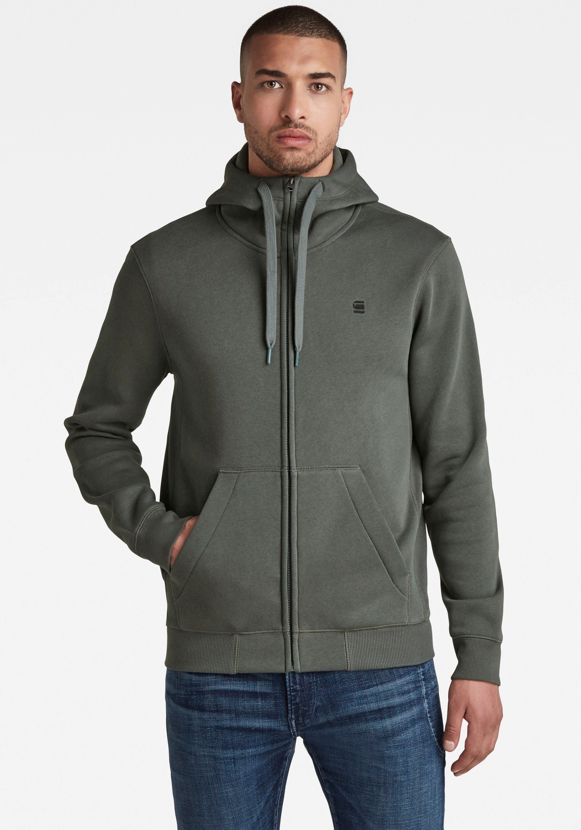 Kapuzensweatjacke »Premium Basic Hooded Zip Sweater«