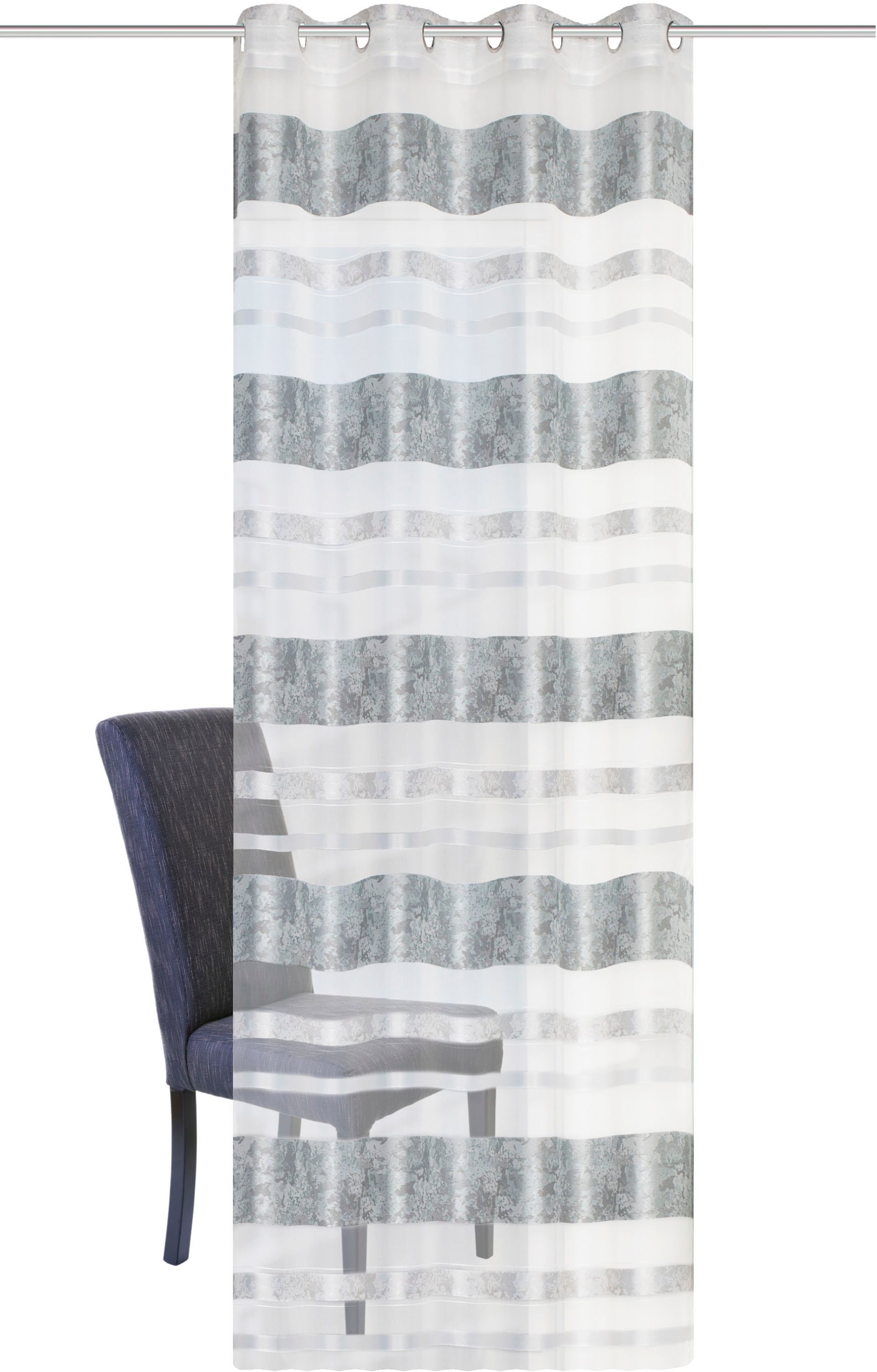 HOME WOHNIDEEN Vorhang »KIRAN« Ösen 1 Stk. tlg. HxB: 245x140, Jacquardmusterung