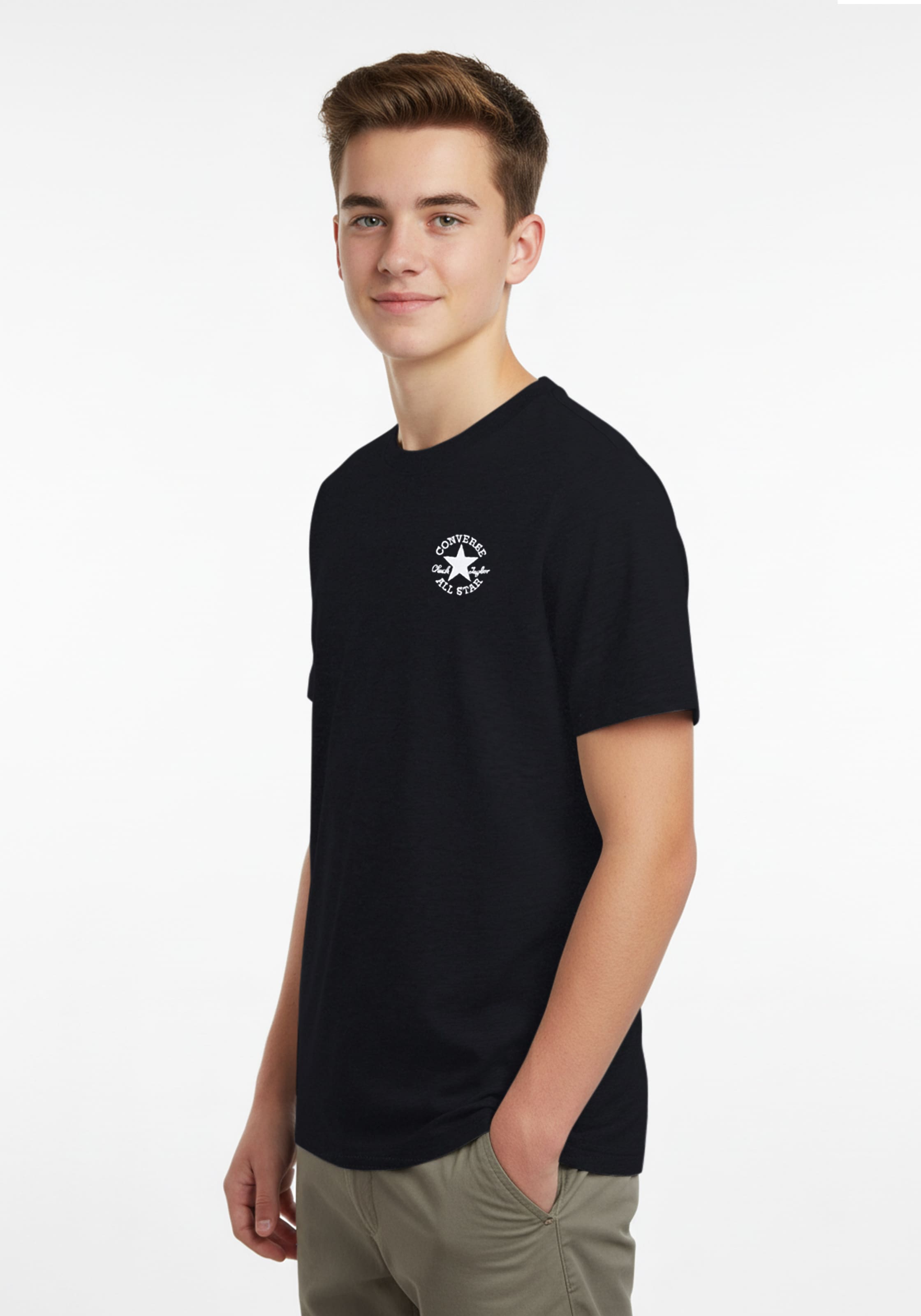 Converse T-Shirt »CNVB DISSECTED CTP EMBRO TEE« für Kinder, sportlicher Stil, Kurzarmdesign, Rundhalsausschnitt