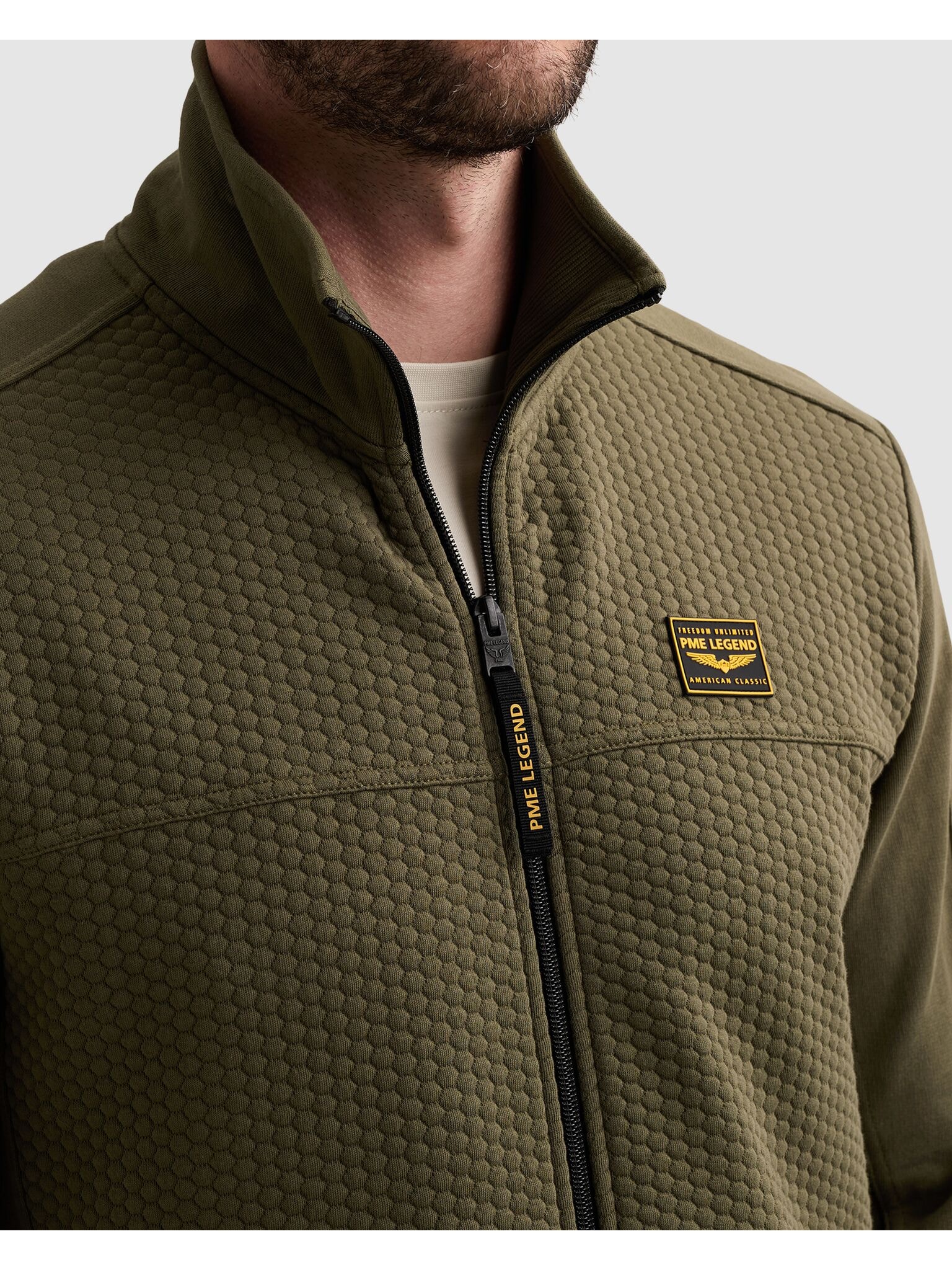 PME LEGEND Sweatjacke mit seitlichen Eingrifftaschen
