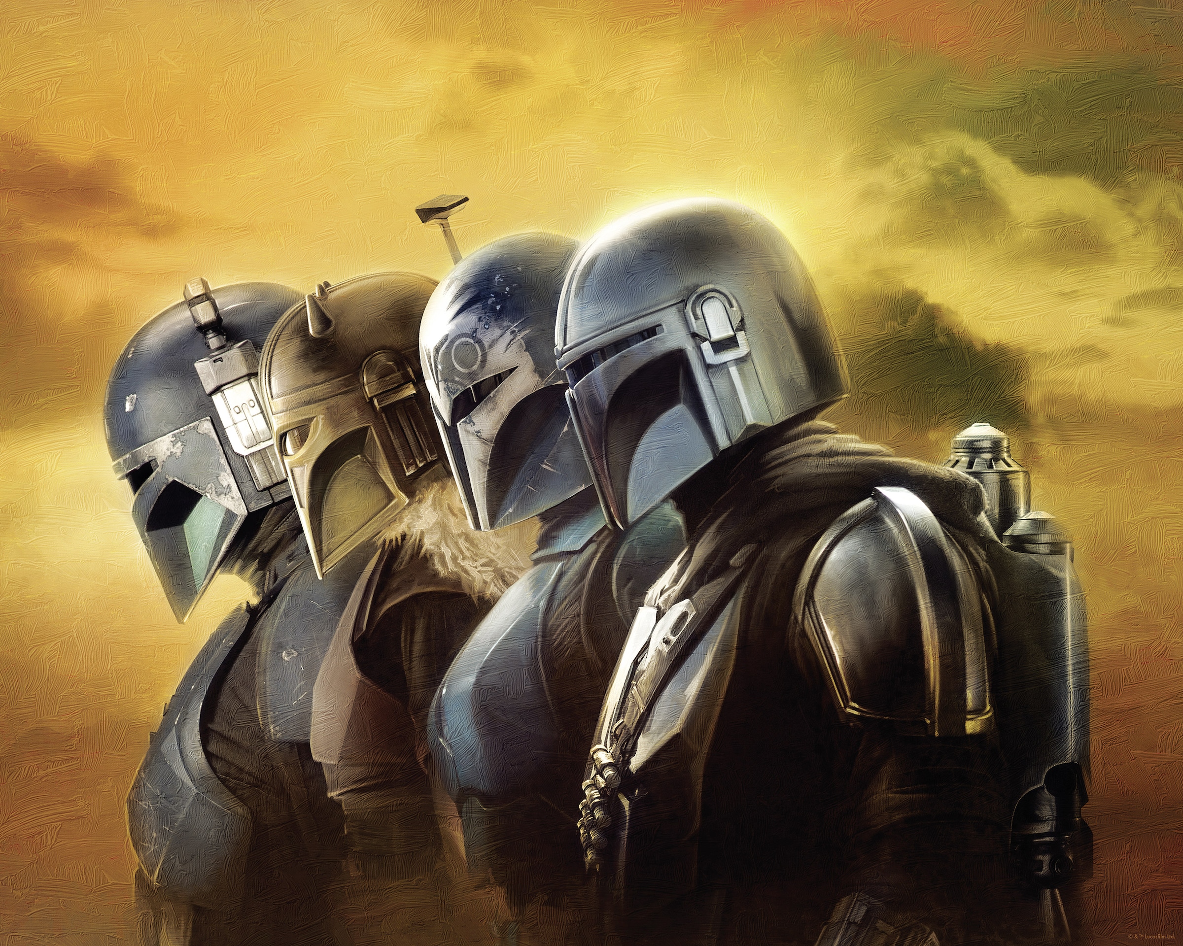 Komar Wandbild »Star Wars The Mandalorian Line Up«, Disney, (Set, 1 St.), 40 x 50 cm (Breite x Höhe) - Kinderzimmer, Dekoration