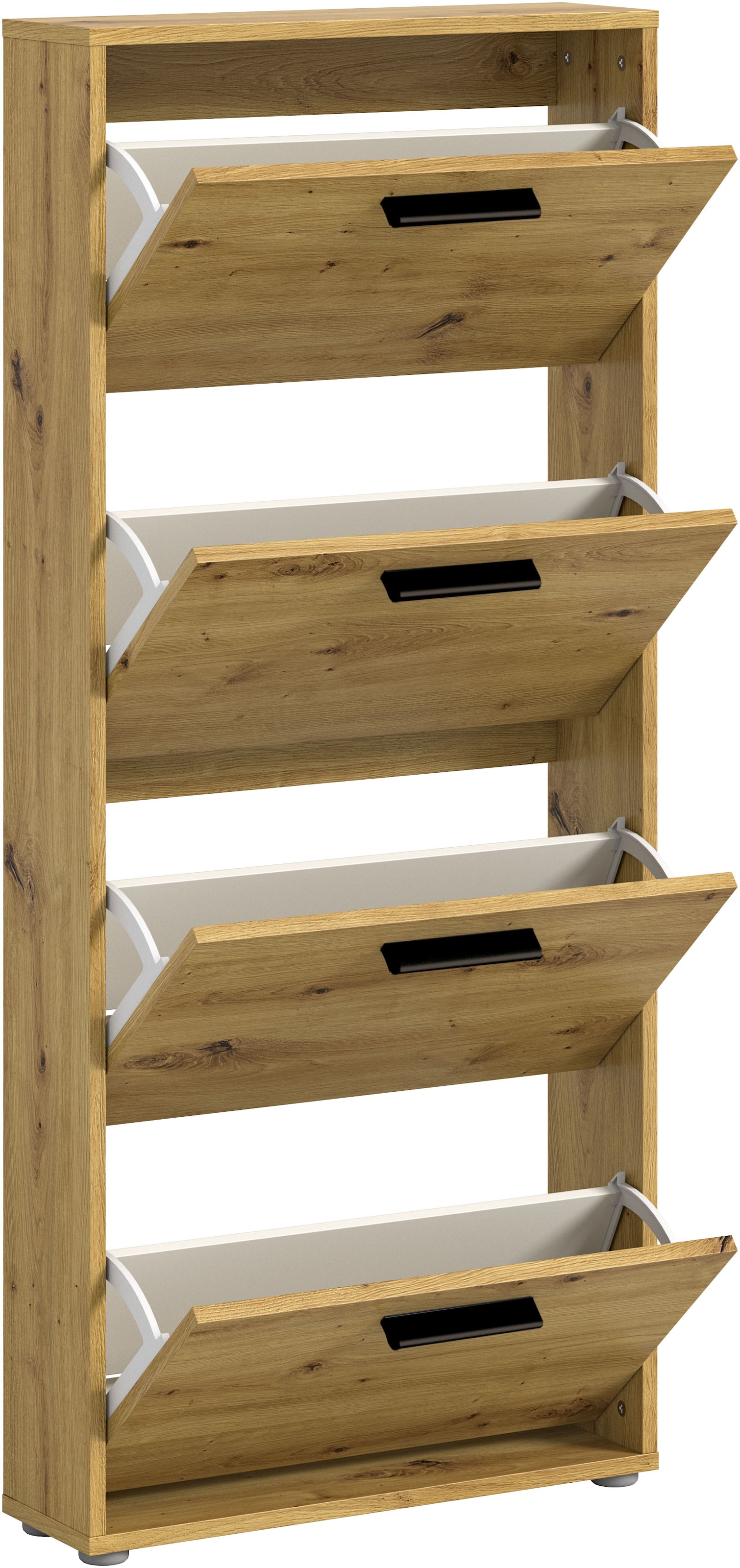 HBZ Schuhkipper »Sam Schuhkipper, Schuhschrank BxHxT 59x136x17 cm«, (1 St.), mit 4 Klappen