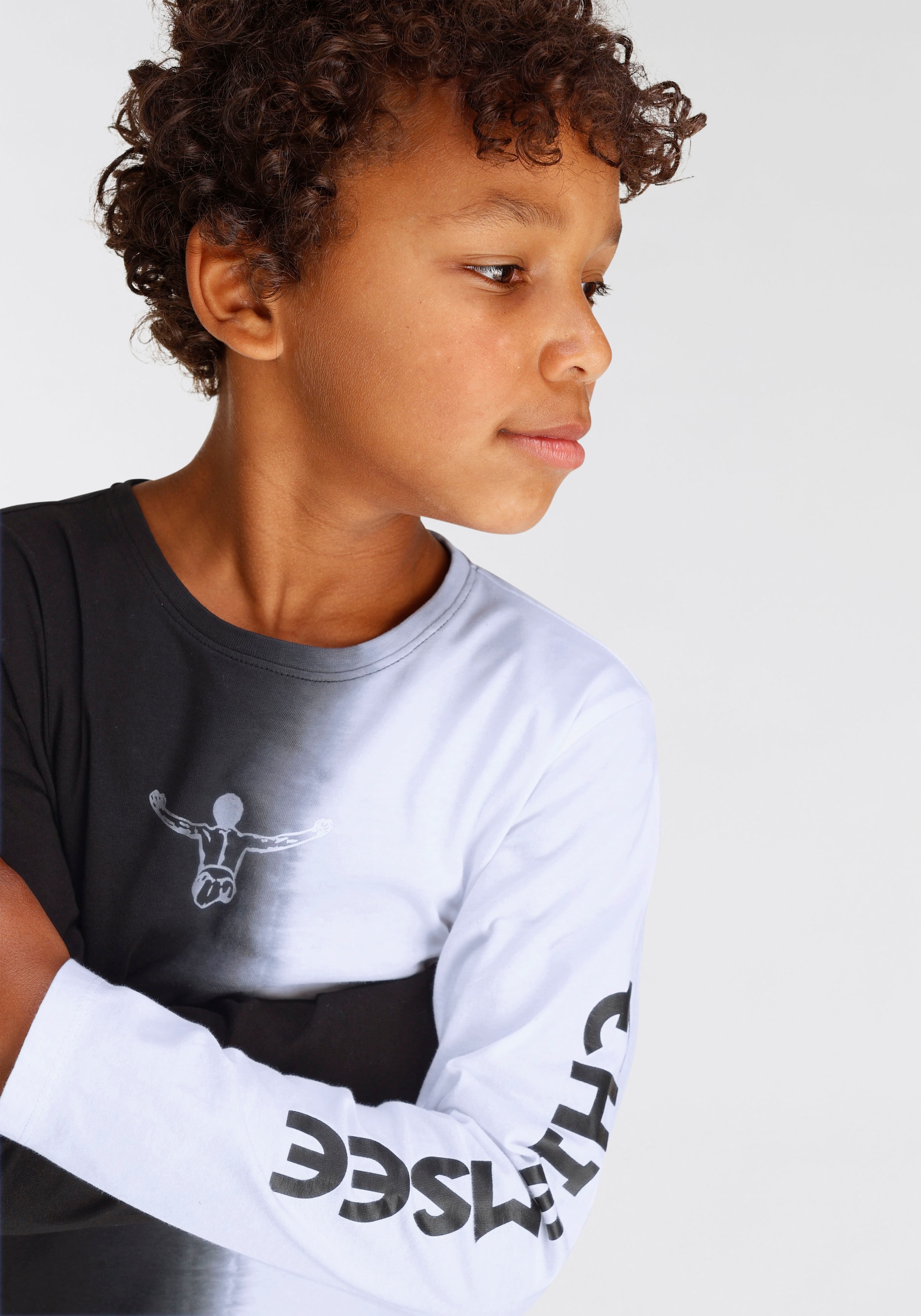 vertikalem OTTO Langarmshirt bei online »mit Farbverlauf« Chiemsee