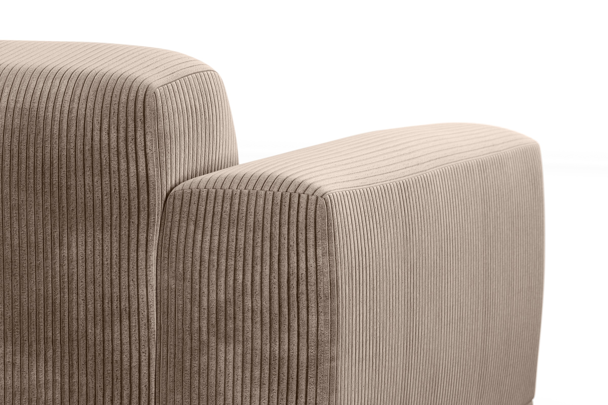TRENDMANUFAKTUR Big-Sofa »Braga, mit hochwertigem Kaltschaum, Megasofa, in Cord erhältlich«, modernes Big-Sofa, Couch mit hohem Sitzkomfort, 254/72/107 cm (B/H/T)