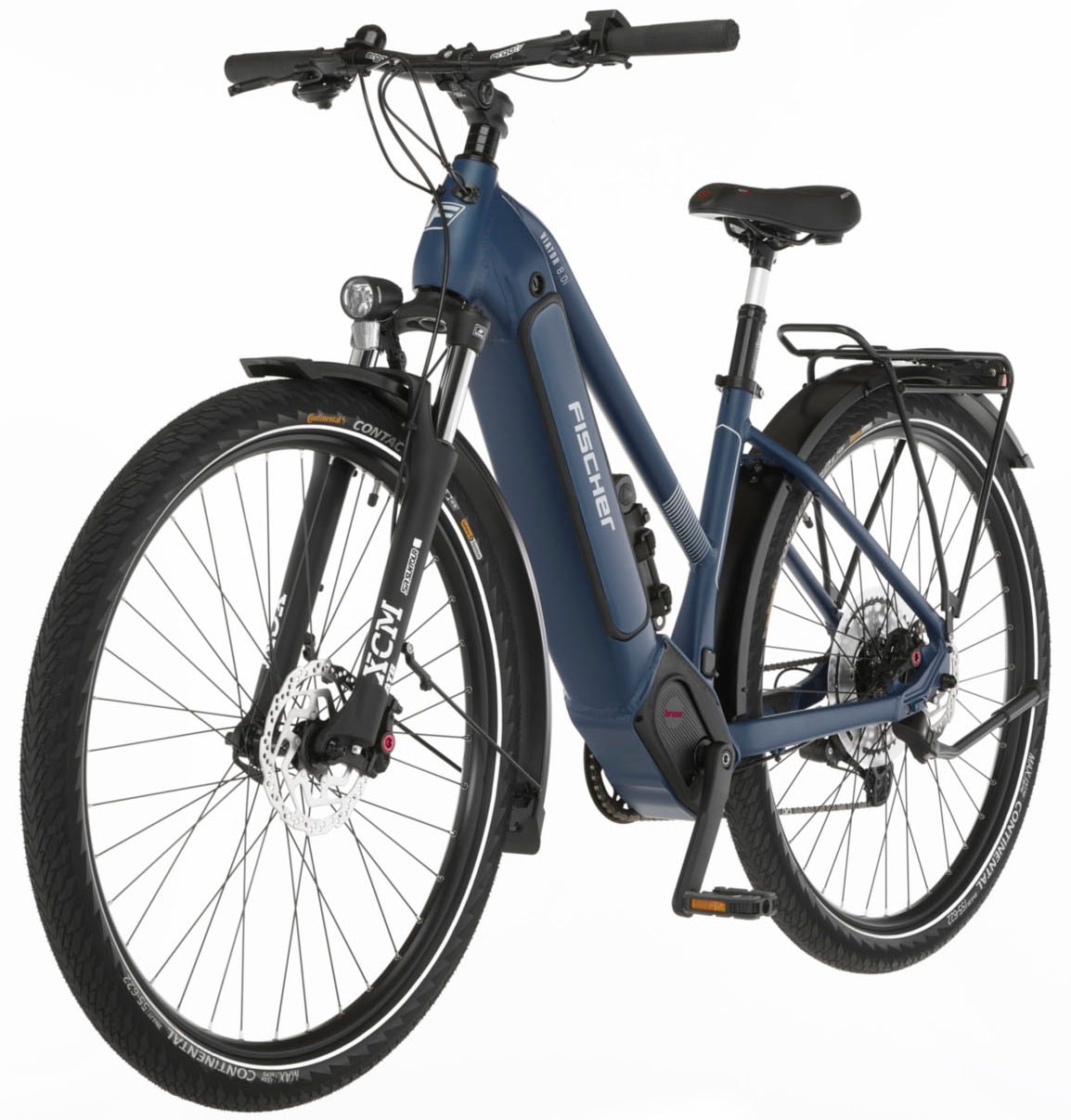 FISCHER Fahrrad E-Bike »VIATOR 8.0i Damen«, 12 Gang, SRAM, Eagle SX, Mittelmotor 250 W, (mit Faltschloss), Pedelec, Elektrofahrrad für Damen u. Herren