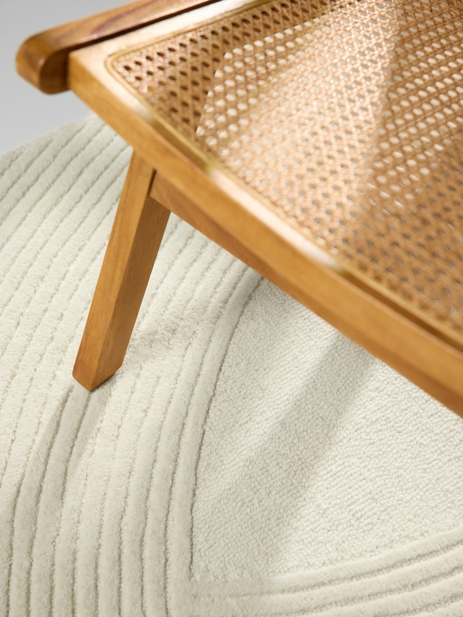 Ted Baker Wollteppich »Wollteppich Victoria« rechteckig 18 mm Höhe Naturteppich Wolle, Hoch-Tief-Design, Wohnzimmer, Schlafzimmer