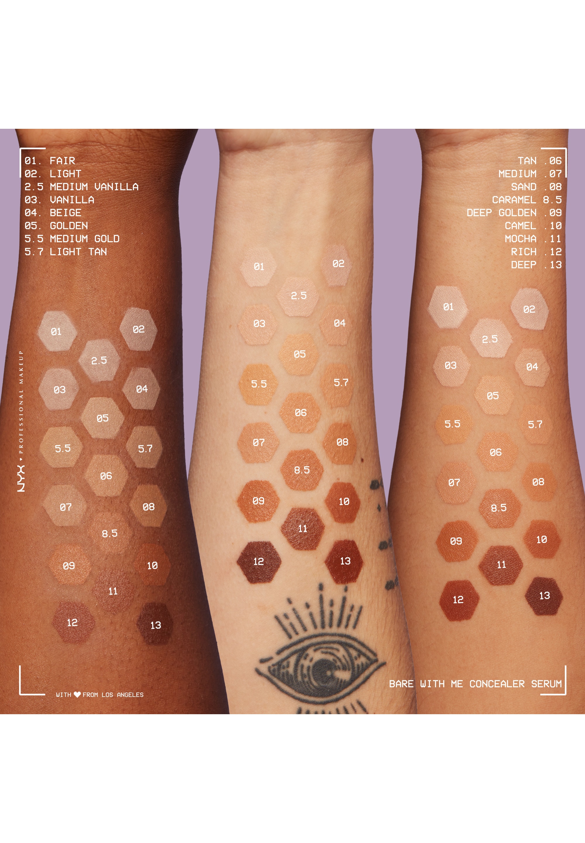 NYX PROFESSIONAL MAKEUP Concealer »Bare With Me Concealer Serum« mittlere Deckkraft, kaschiert, rote oder entzündete Hautstellen