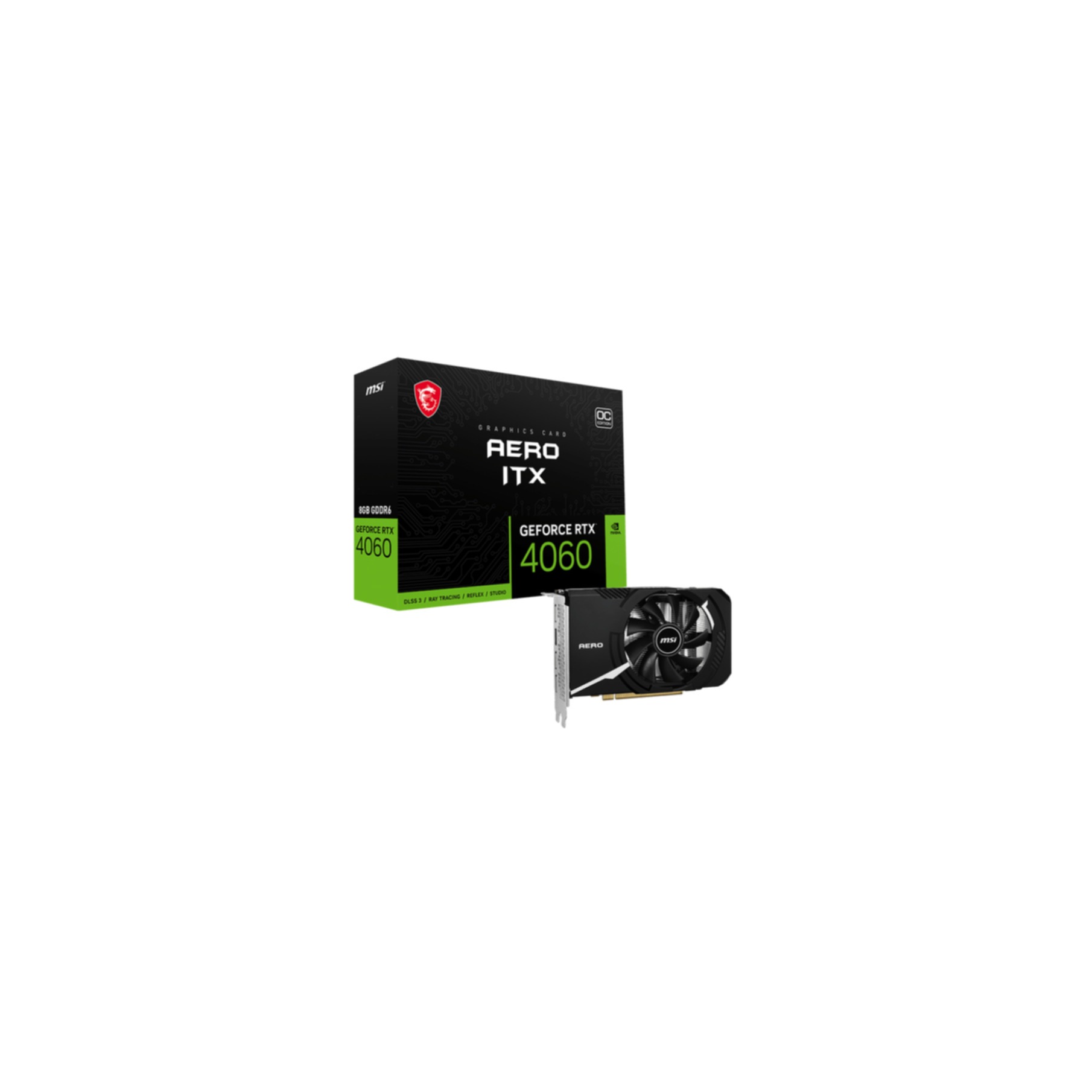 MSI Grafikkarte »GeForce RTX 4060 AERO ITX 8G OC«
