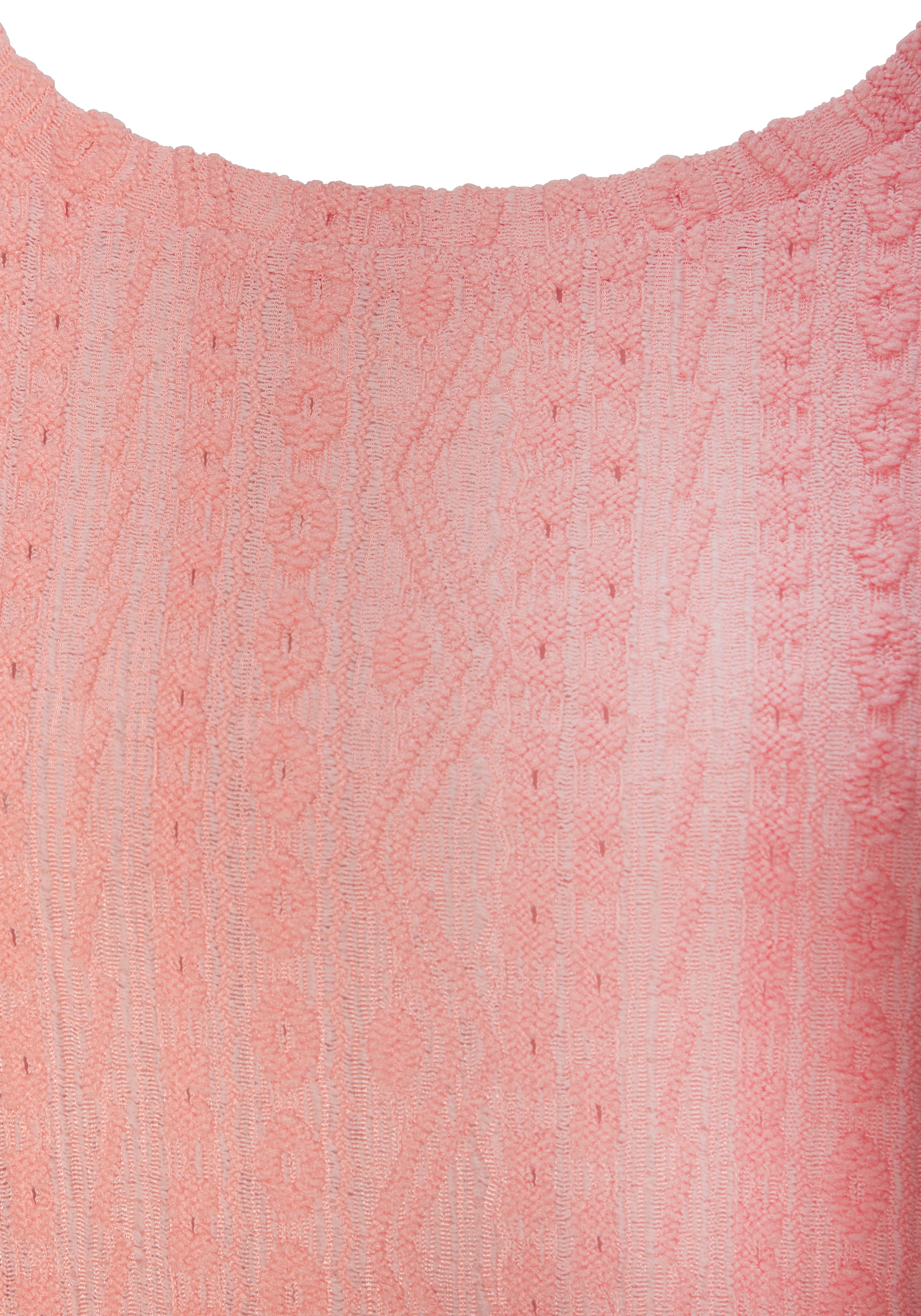 Vivance Kurzarmshirt »mit modischem Jacquard-Muster«, (2er-Pack), aus pflegeleichter Qualität