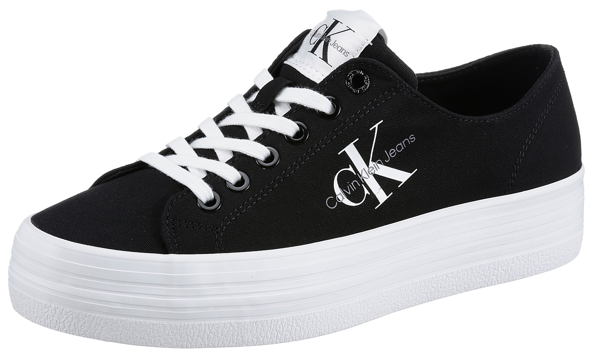 Calvin Klein Jeans Plateausneaker »SHIVARY 16T«, in zeitloser Optik, Freizeitschuh, Halbschuh, Schnürschuh