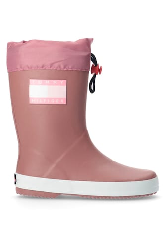 Tommy Hilfiger Gummistiefel »ANTIWUE ROSE RAIN BOOT«, mit Logo-Aufnäher kaufen