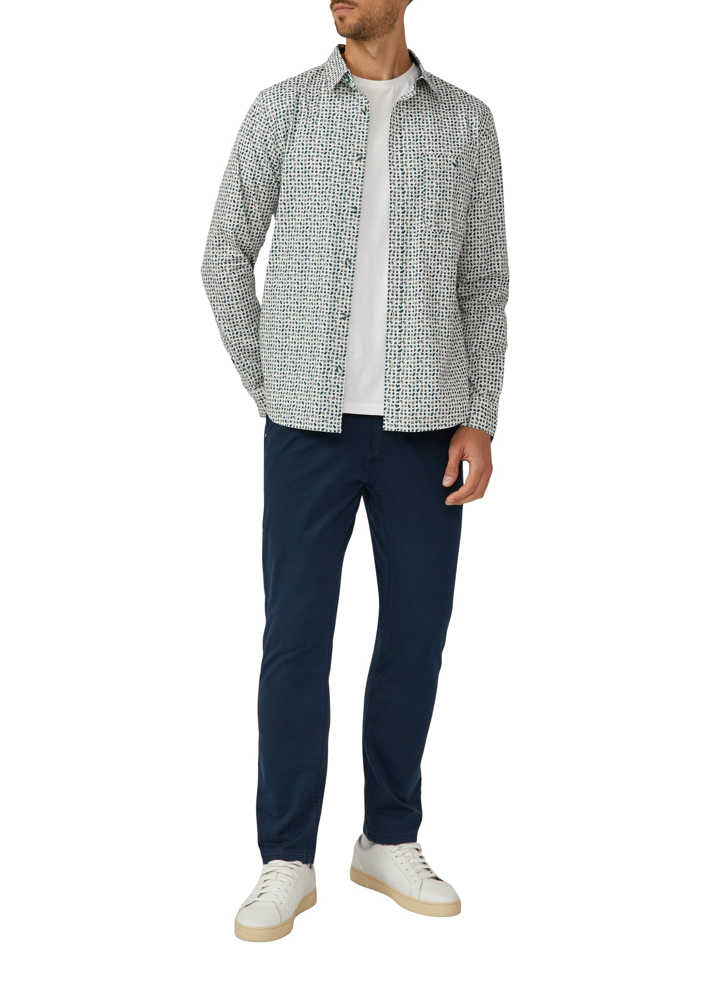 s.Oliver Langarmhemd mit Kontrast-Details