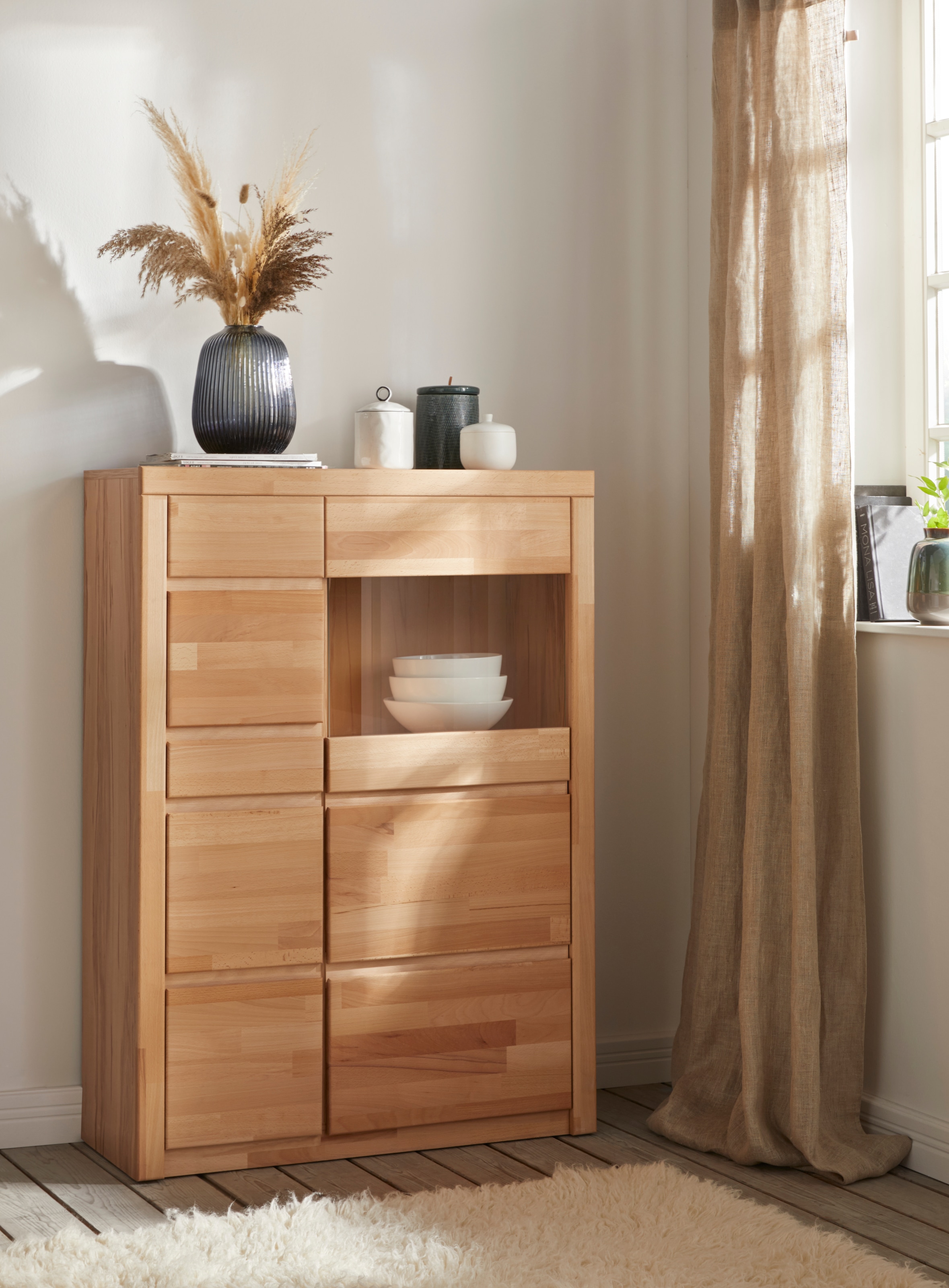 OTTO home Vitrine »Silkeborg« Höhe, 125 cm