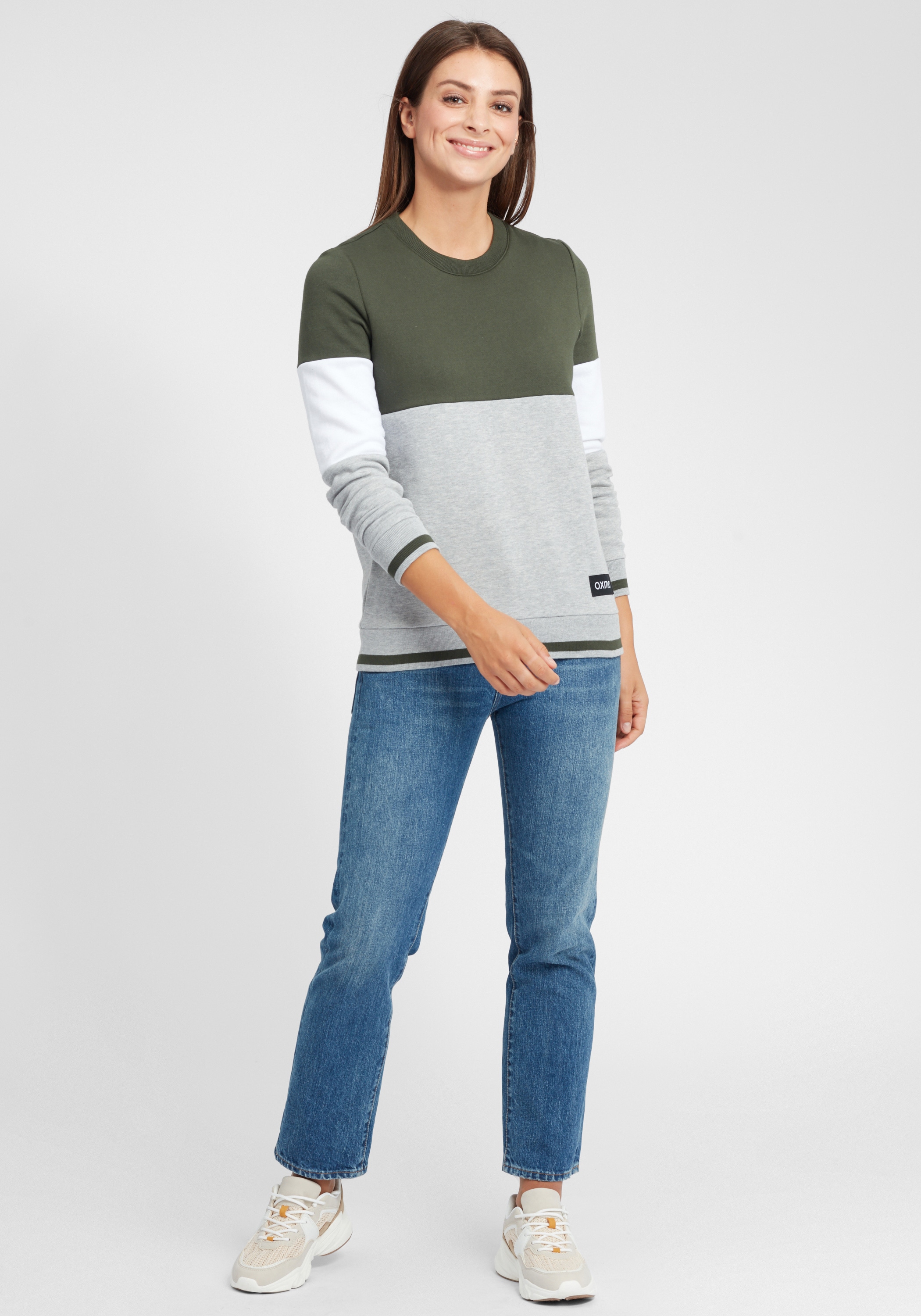 OXMO Rundhalspullover »Sweatpullover OXOmaya«