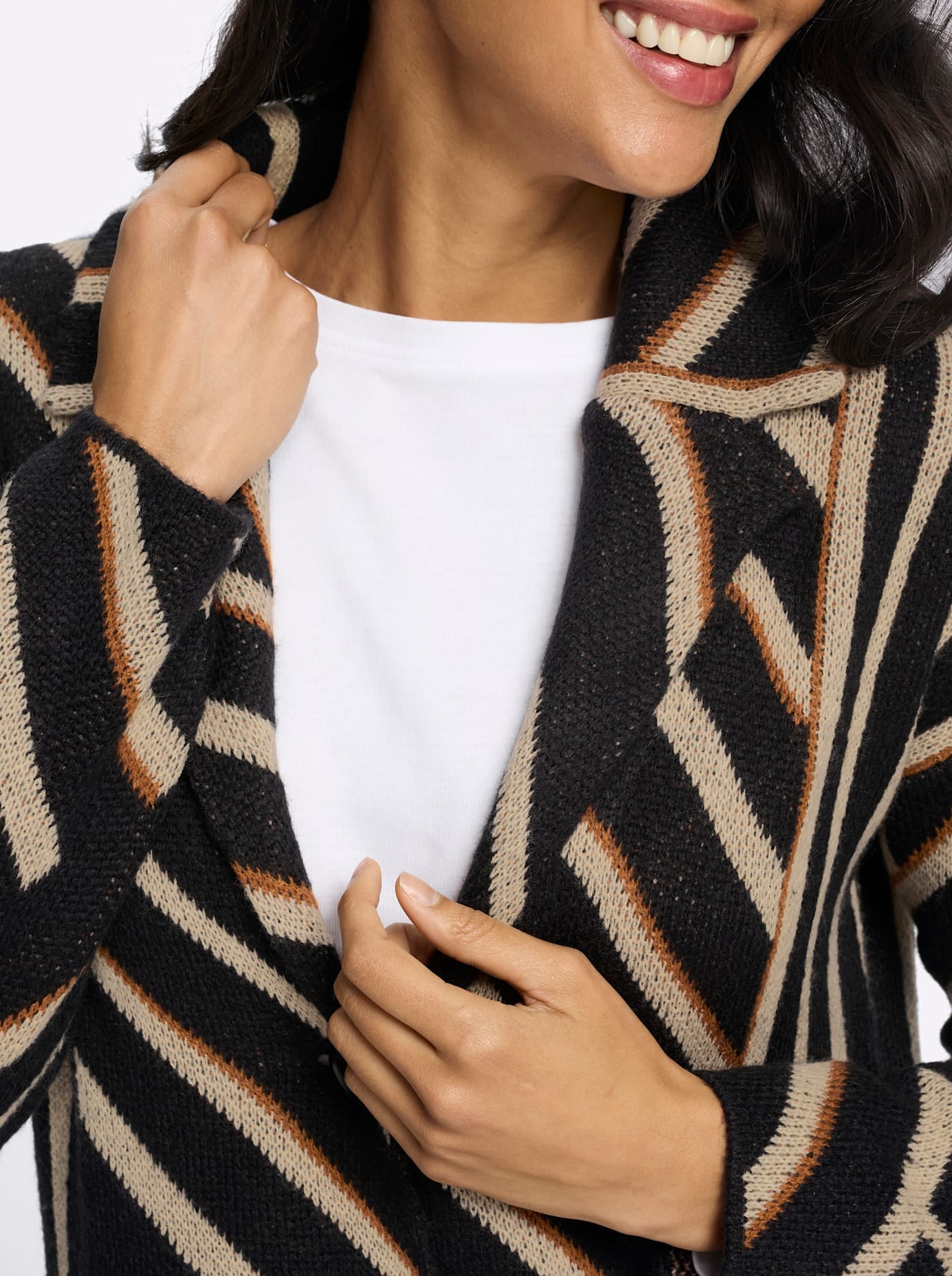 Classic Basics Longstrickjacke