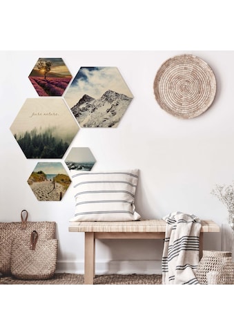 Wall-Art Mehrteilige Bilder »Natur Collage Landschaft Bilder«, (Set, 5 St.) kaufen