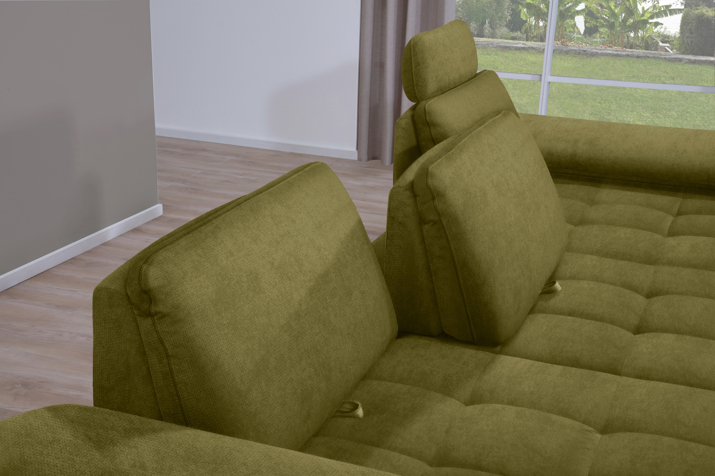 alina Ecksofa »Royce«, inklusive Sitztiefenverstellung, 270 cm breit