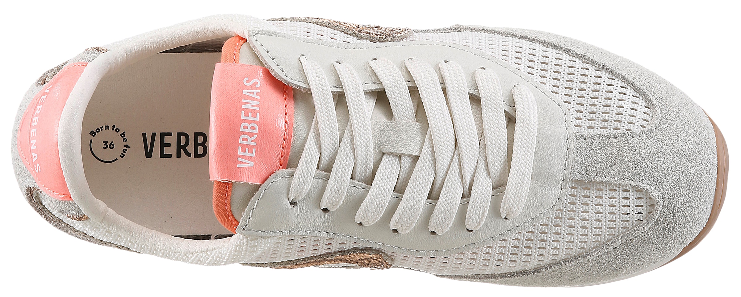 VERBENAS Keilsneaker »JAMAICA«  Retrosneaker, Halbschuh, Schnürschuh mit Mesheinsatz