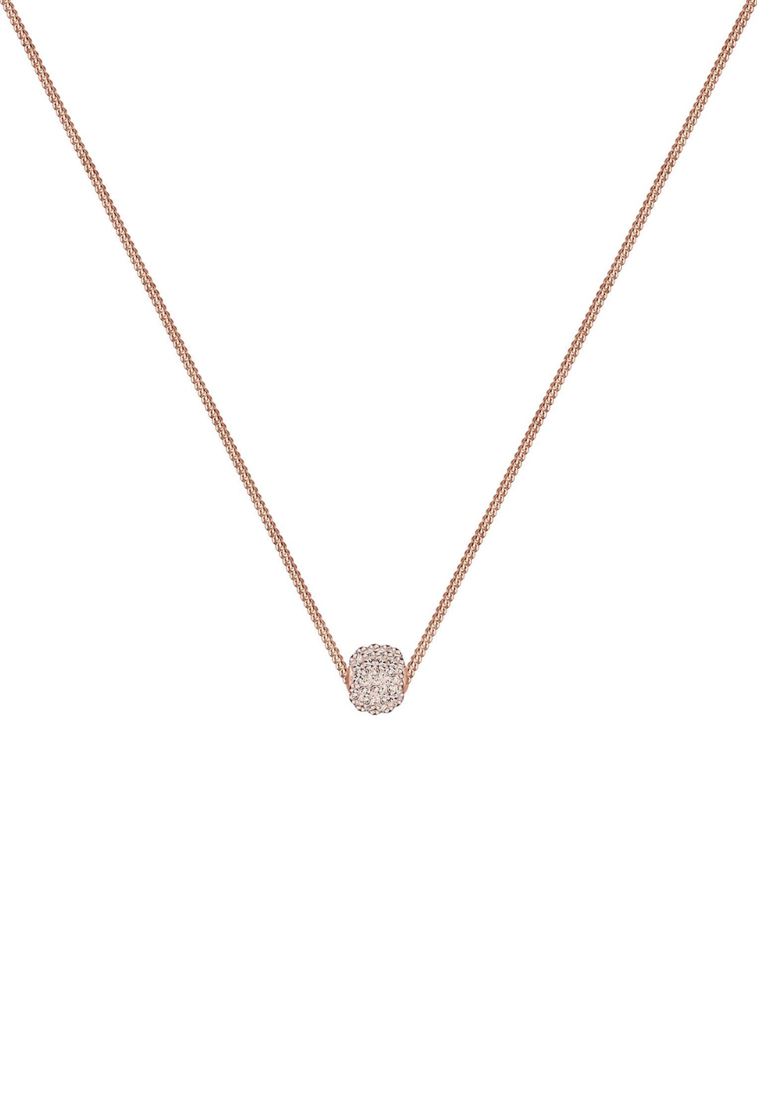 Elli Silberkette »Halskette Weiß 925 Sterling Silber, mit Kristallen von Swarovski®«