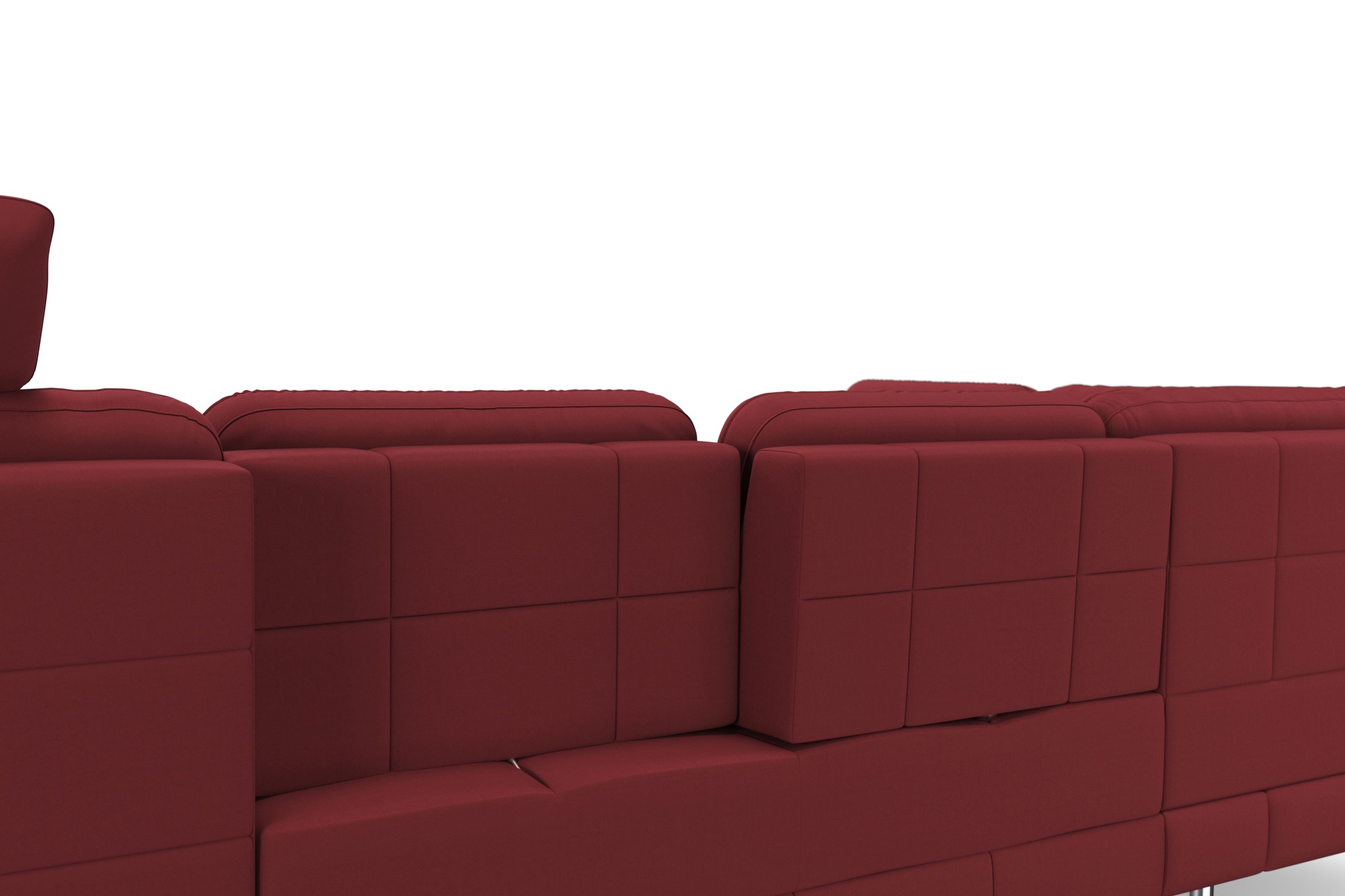 sit&more Wohnlandschaft »Bendigo U-Form« inklusive Sitztiefenverstellung, Bodenfreiheit 15 cm, in 2 Fußfarben