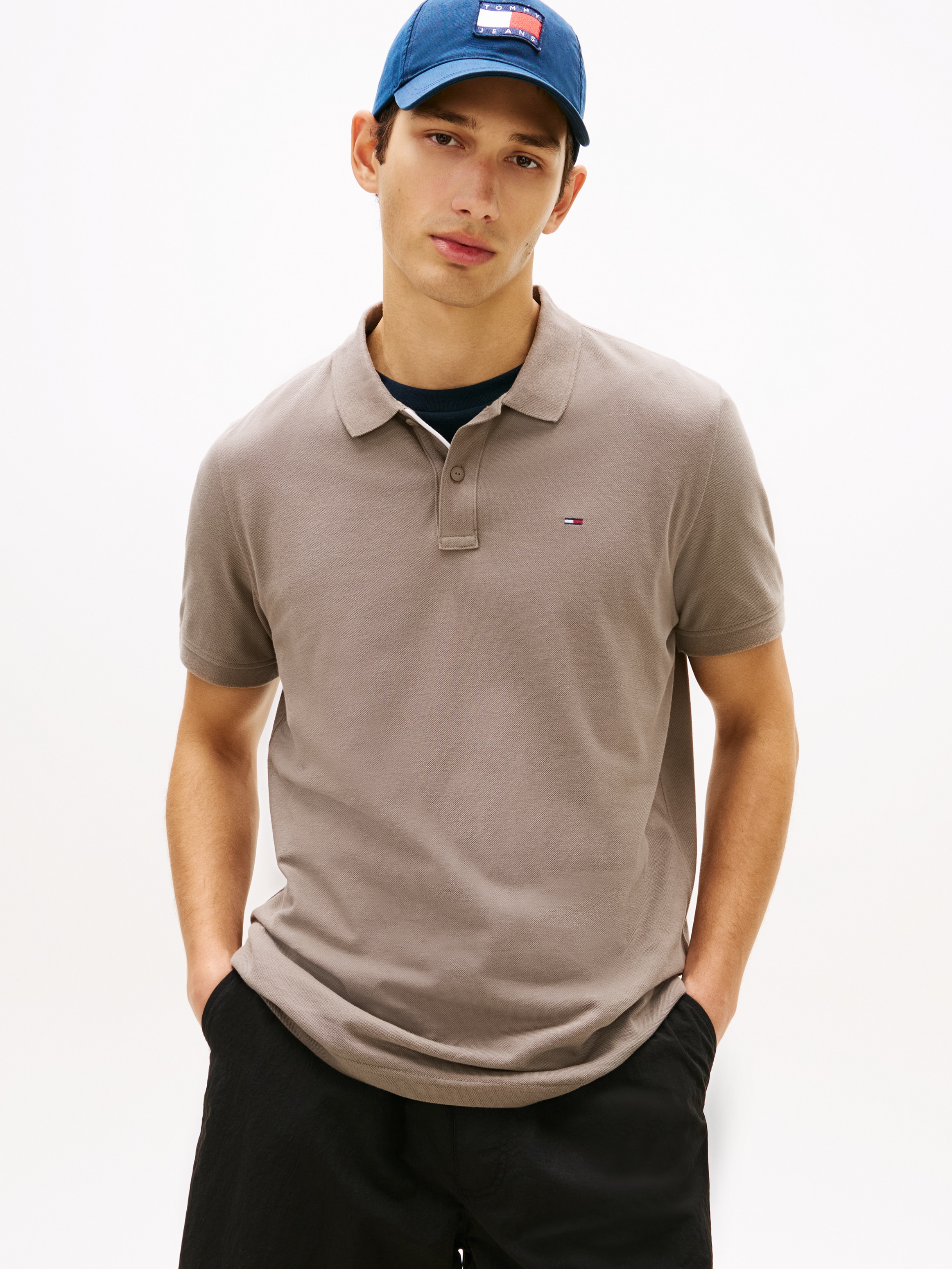 Tommy Jeans Poloshirt »TJM SLIM PLACKET POLO EXT«