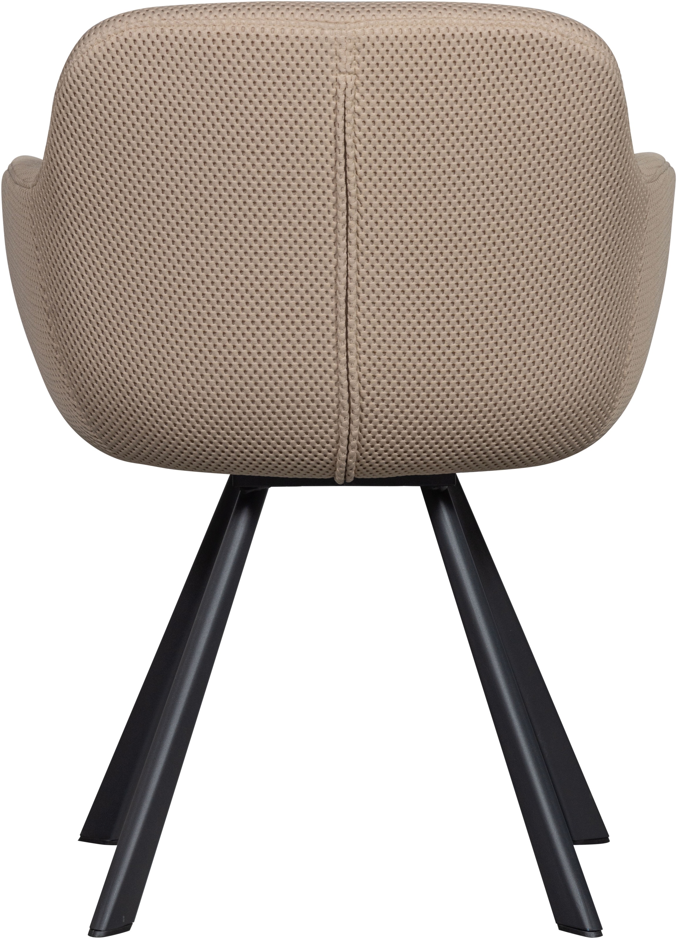 WOOOD Esszimmerstuhl »Juno«, Gestell aus Metall, gepolstert mit weichem Mesh-Stoff, H 79 cm