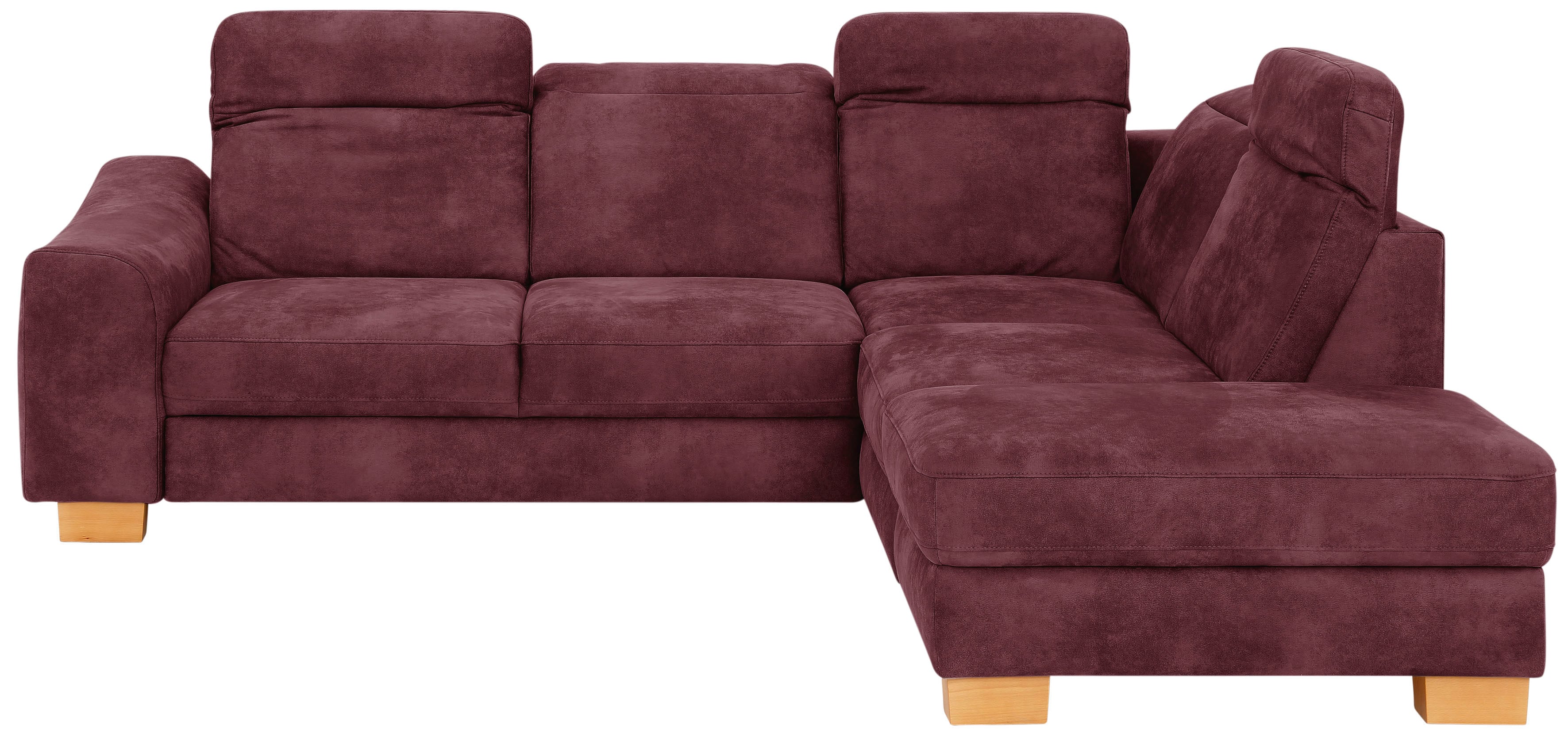 Home affaire Ecksofa "Dundee L-Form" wahlweise mit Kopfteilverstellung und zusätzlich mit Schlaffunktion