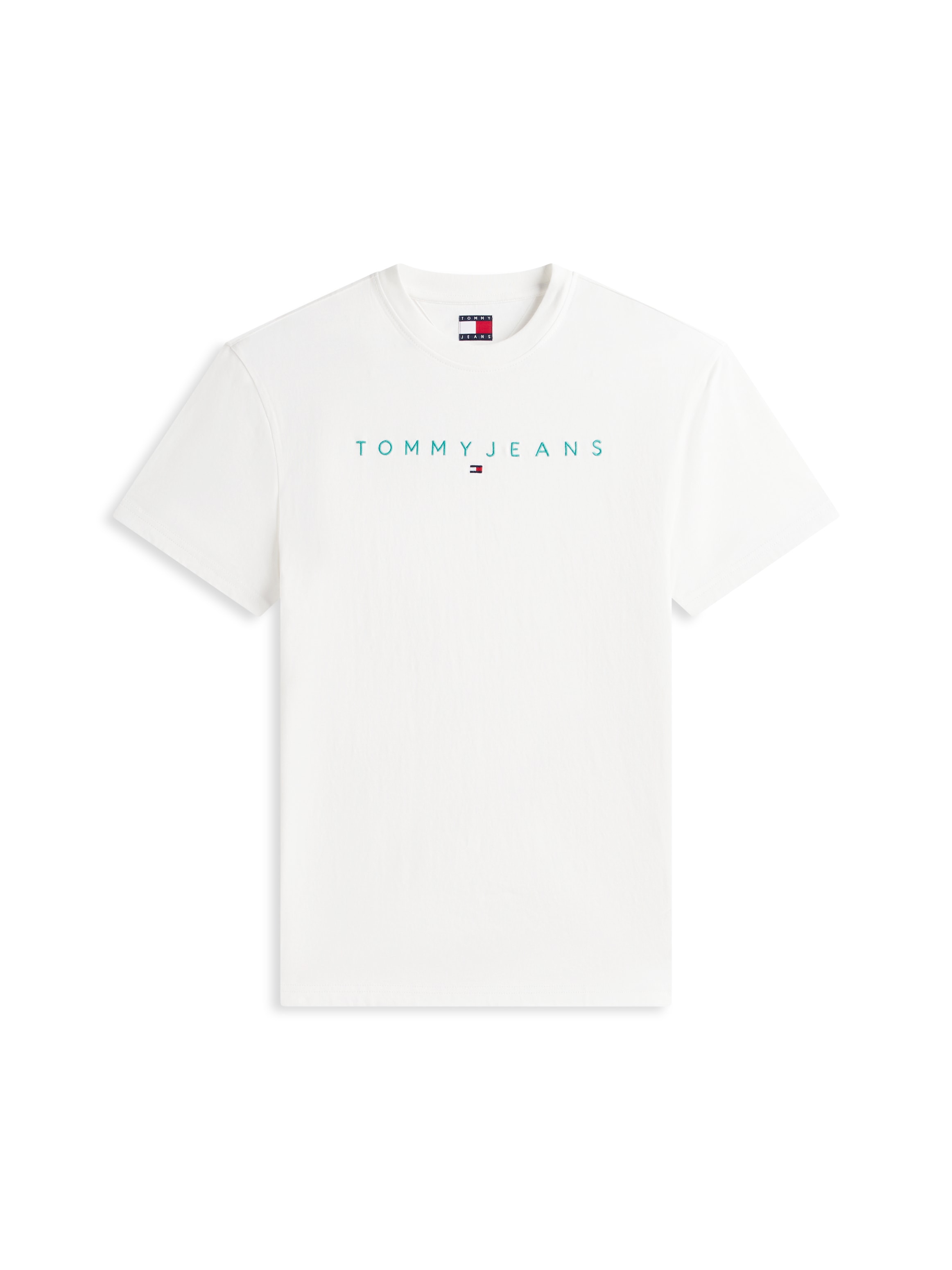 Tommy Jeans T-Shirt »TJM REG LINEAR LOGO TEE EXT« Rundhals, Regular Fit