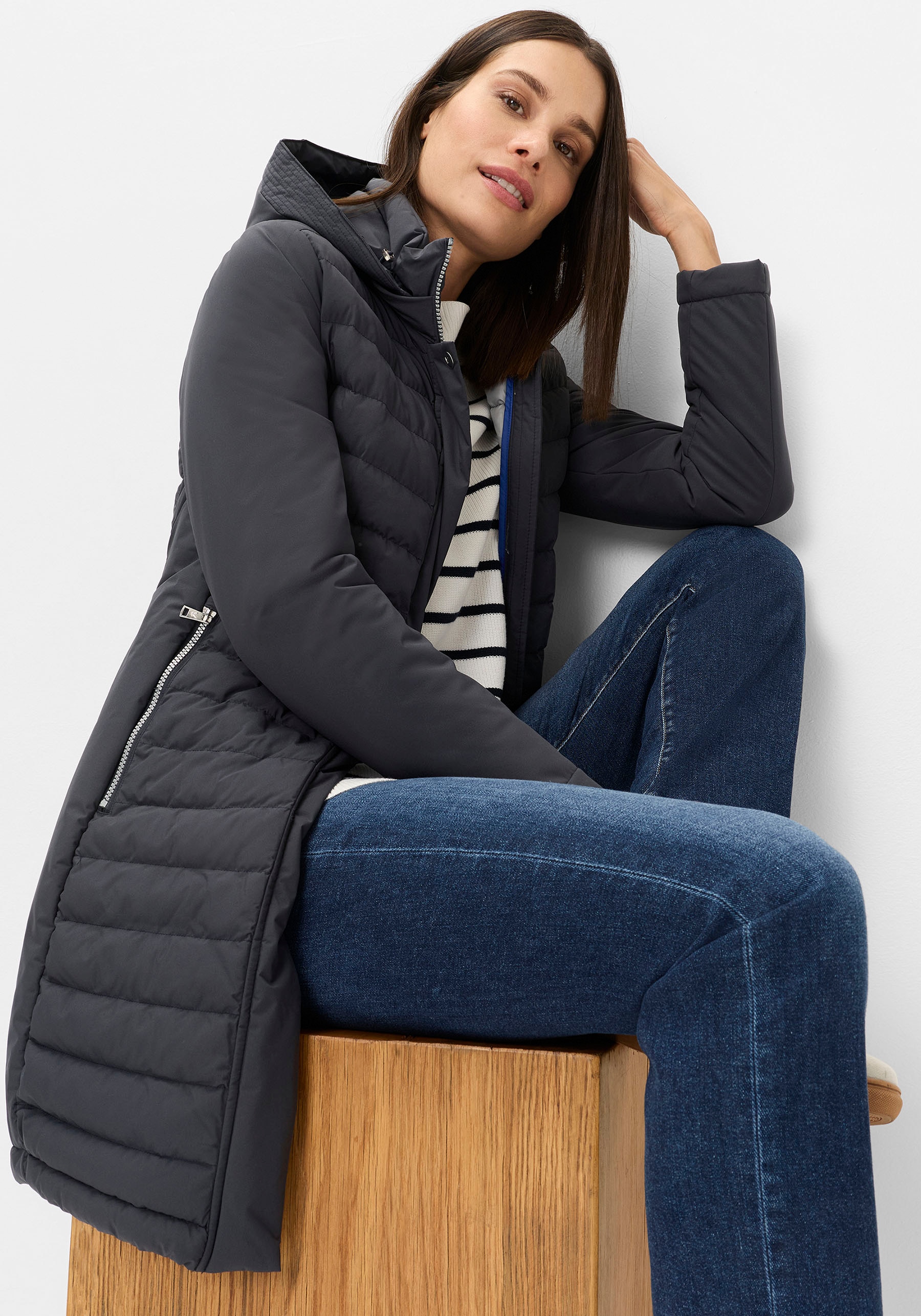 Fuchs Schmitt Steppmantel »Steppkurzmantel« mit Kapuze