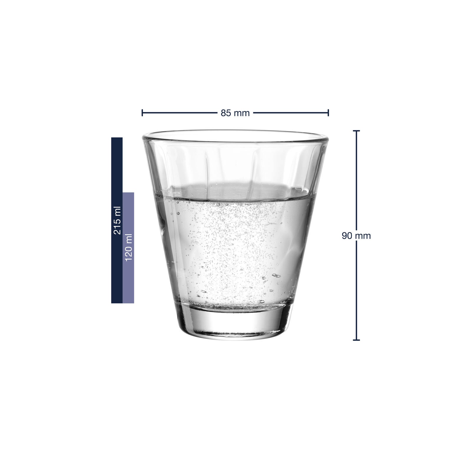 LEONARDO Glas »Trinkgläser TWIST 215 ml 6er Set transparent«