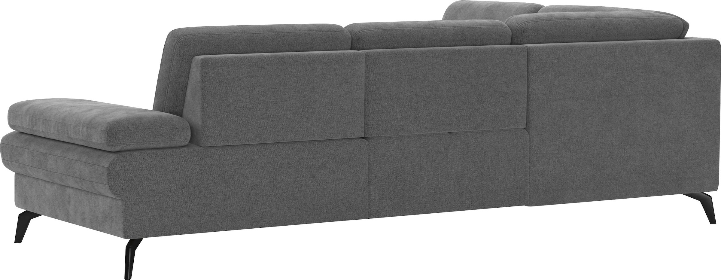 sit&more Ecksofa »Morris L-Form, inkl. Sitztiefenverstellung«, wahlweise mit Armteilverstellung, Bettfunktion & Bettkasten