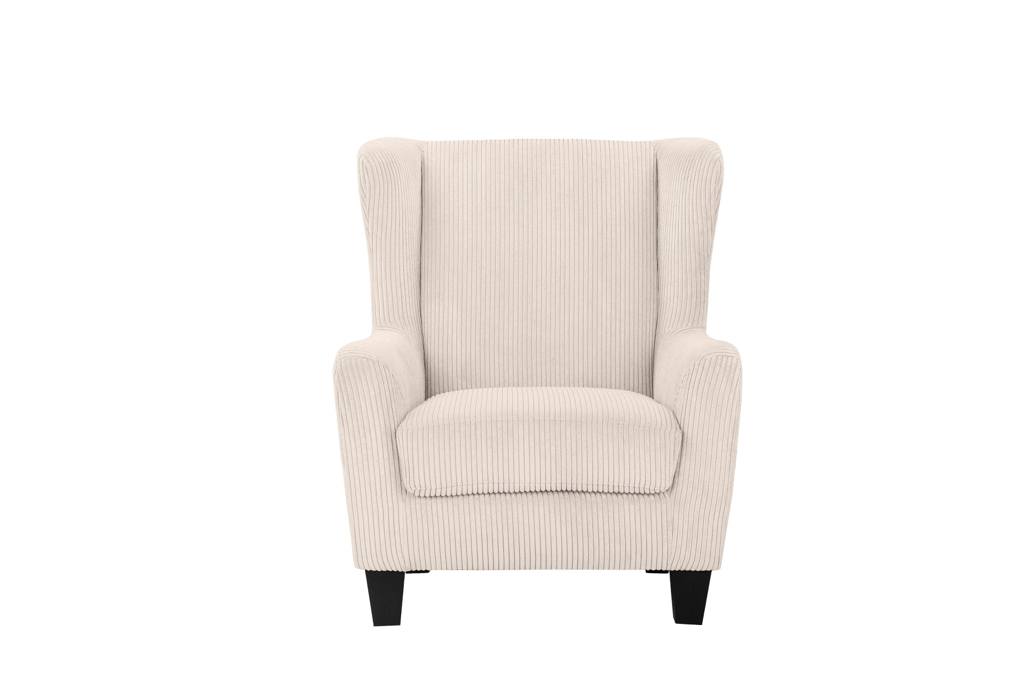 Home affaire Ohrensessel »Chilly, Sessel mit Hocker und Federkern-Polsterung,«, (Set, 2 St., bestehend aus Sessel und Hocker), in Cord und Microfaser-Bezug, Unser Dauertiefpreis